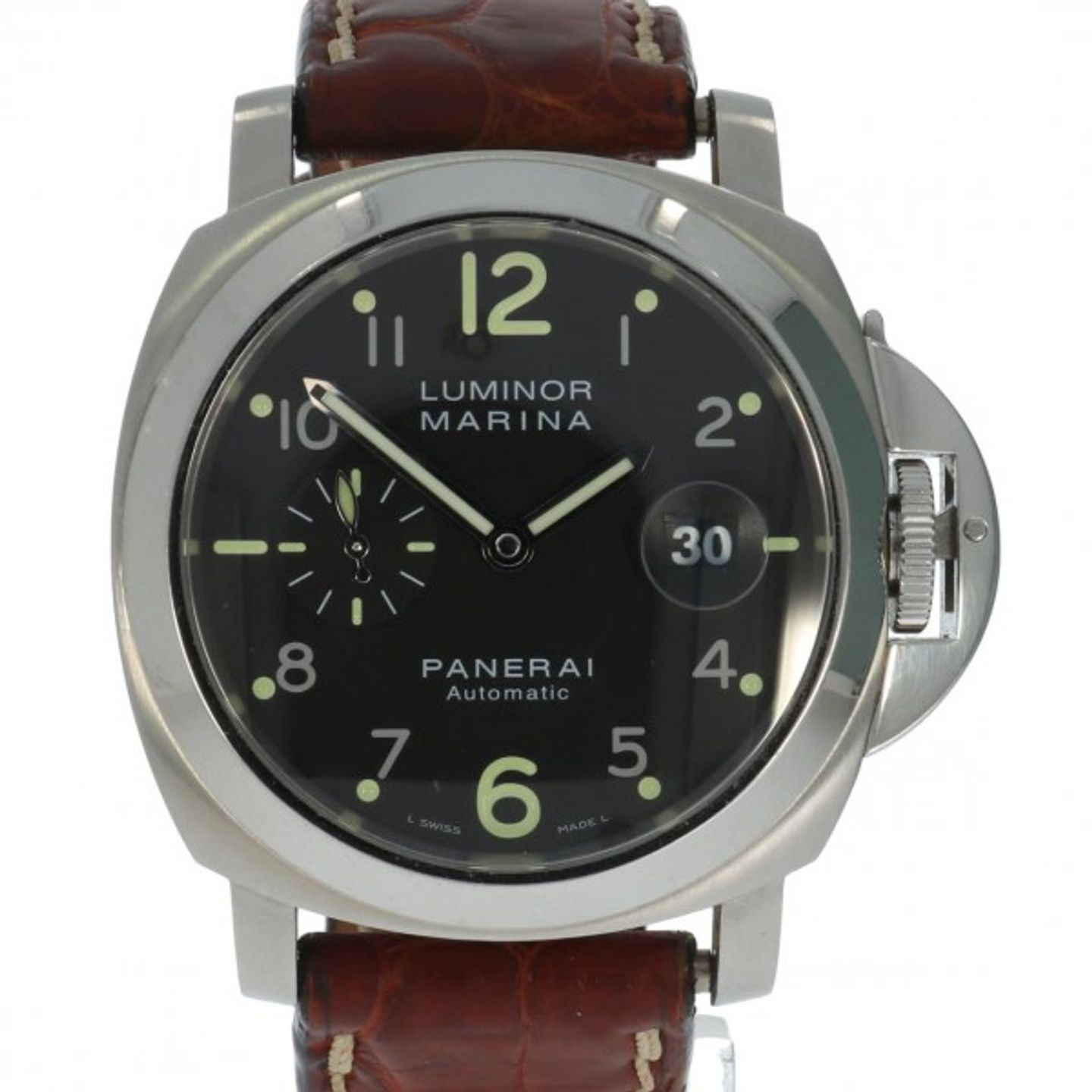 Panerai Luminor Marina Automatic PAM00164 (2004) - Zwart wijzerplaat 44mm Staal (1/5)