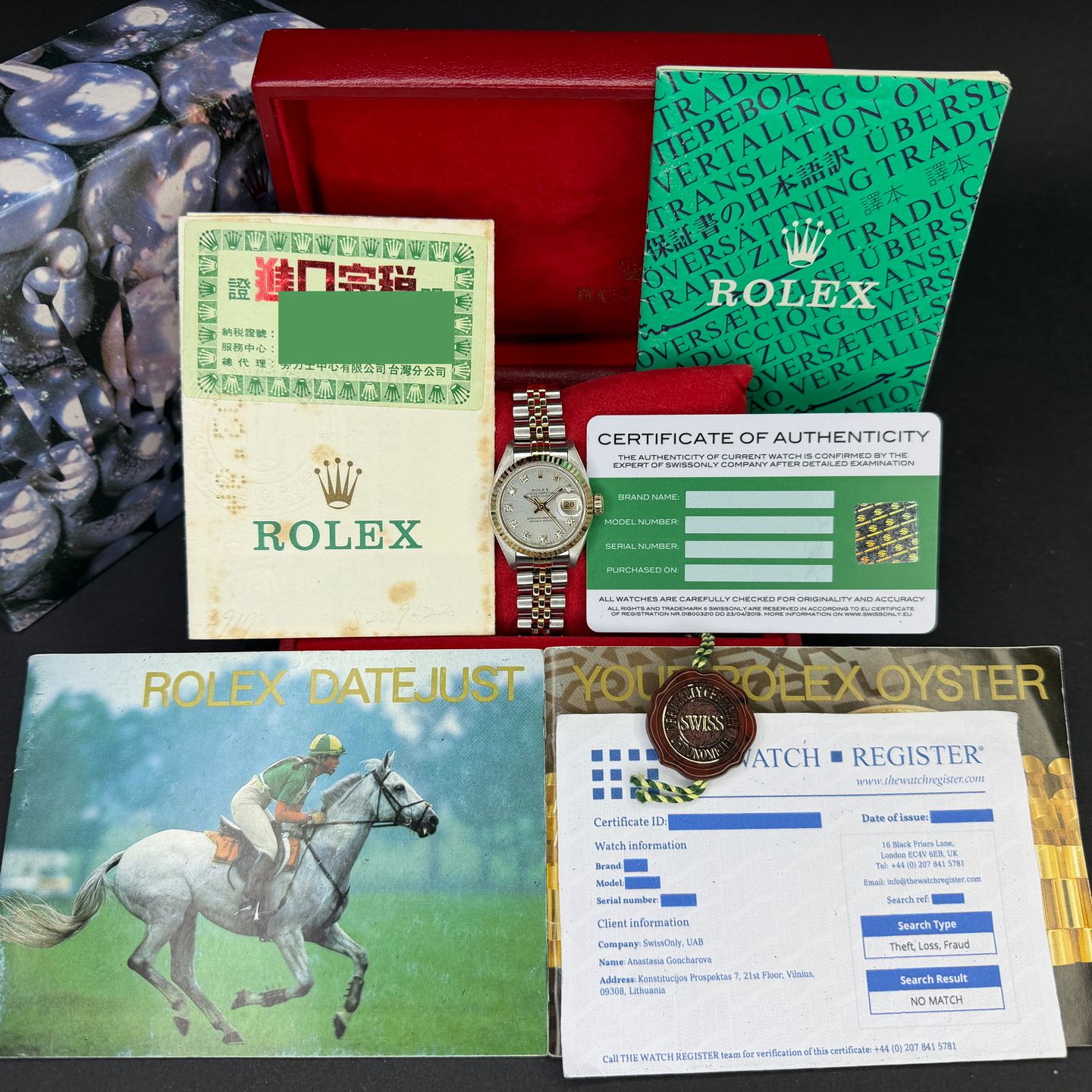 Rolex Lady-Datejust 69173 (1993) - Silver dial 26 mm Gold/Steel case (3/8)