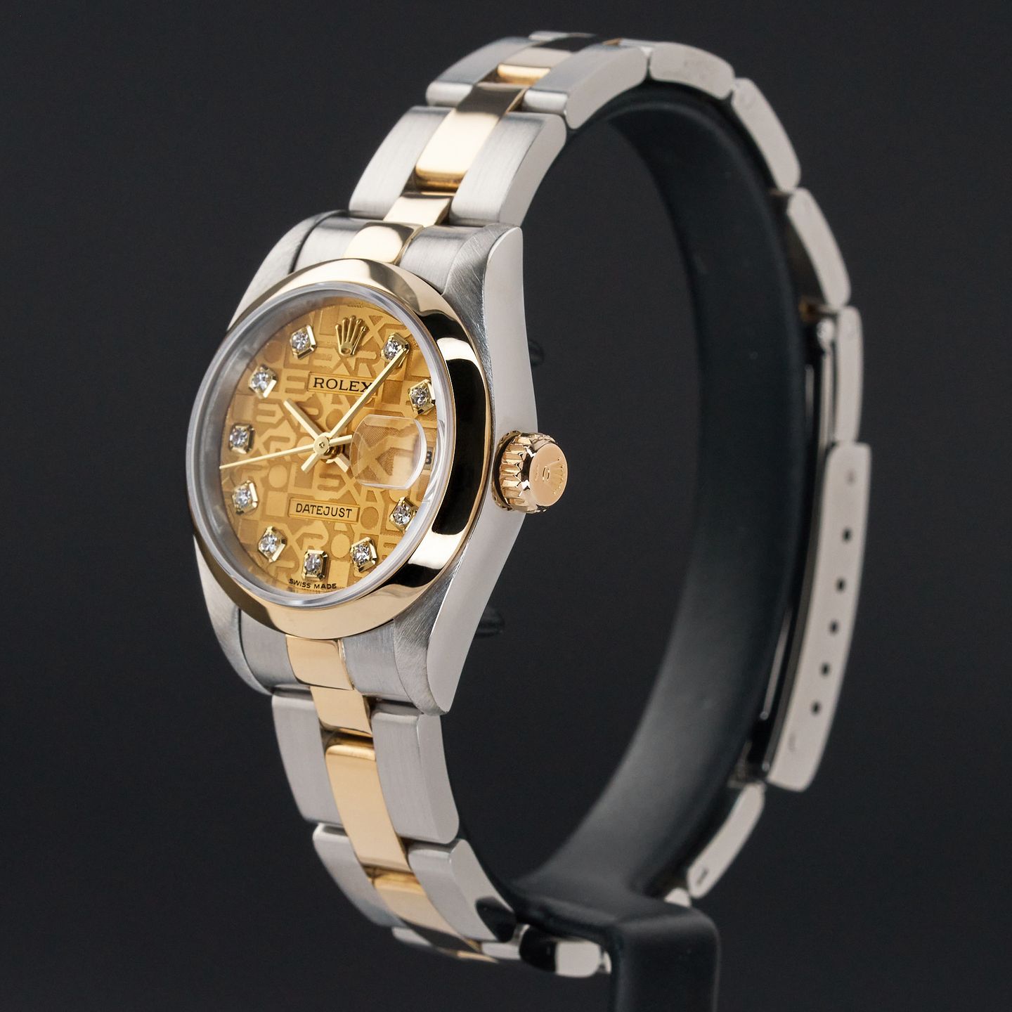 Rolex Lady-Datejust 79163 (1999) - Champagne dial 26 mm Gold/Steel case (4/8)