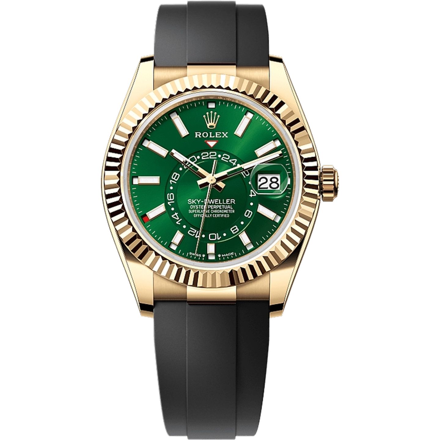 Rolex Sky-Dweller 336238 (2025) - Zwart wijzerplaat 42mm Geelgoud (1/1)