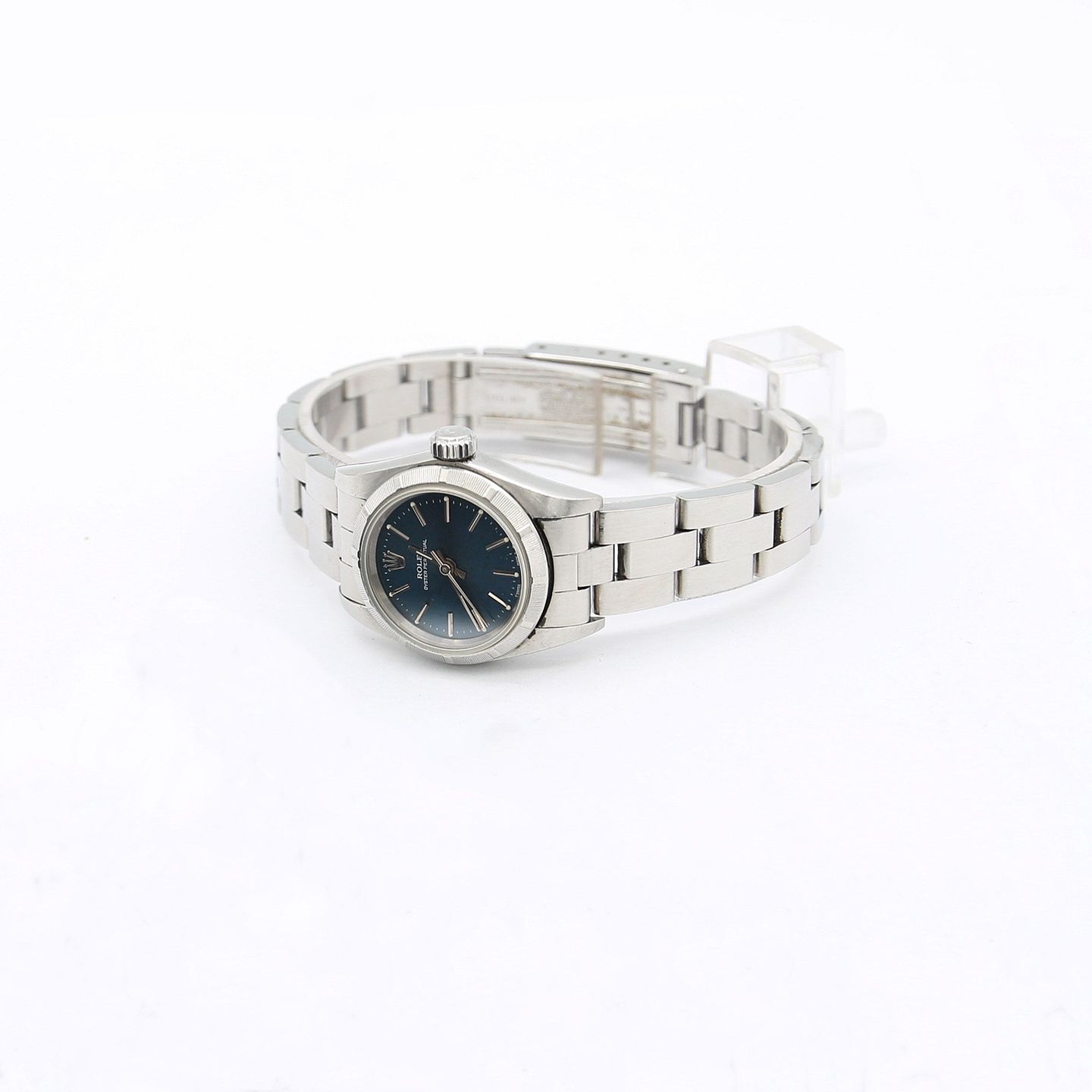 Rolex Oyster Perpetual 26 67230 (1995) - Blue dial 26 mm Steel case (2/5)