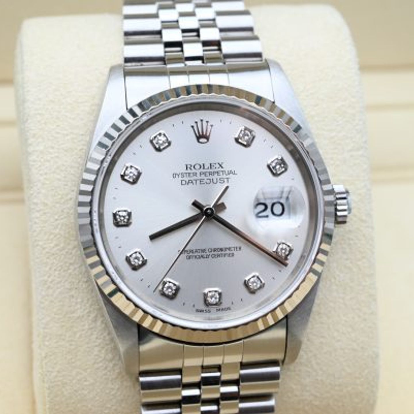 Rolex Datejust 36 16234 (1995) - Silver dial 36 mm Steel case (6/8)