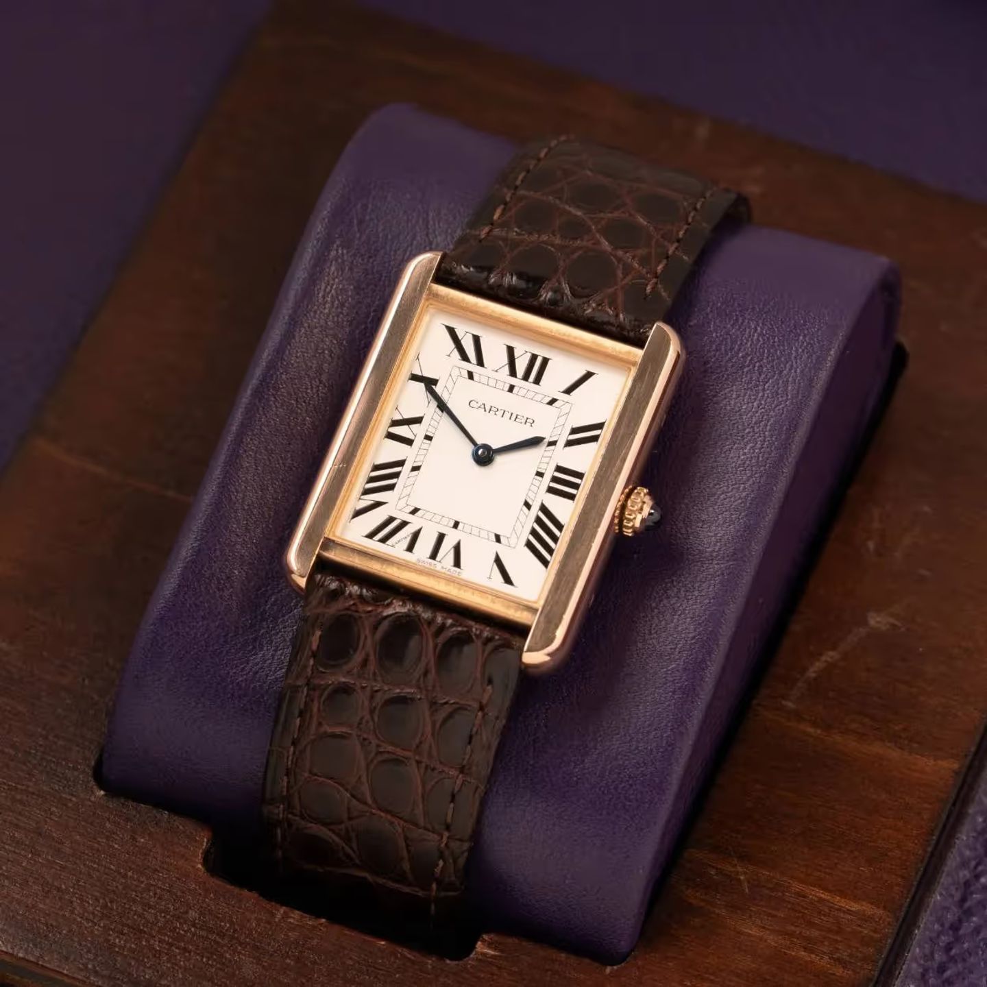 Cartier Tank Solo W5200025 (2020) - Silver dial 24 mm Rose Gold case (1/4)
