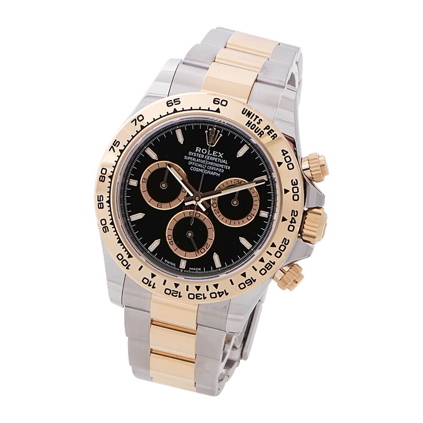 Rolex Daytona 126503 (2026) - Black dial 40 mm Gold/Steel case (2/4)