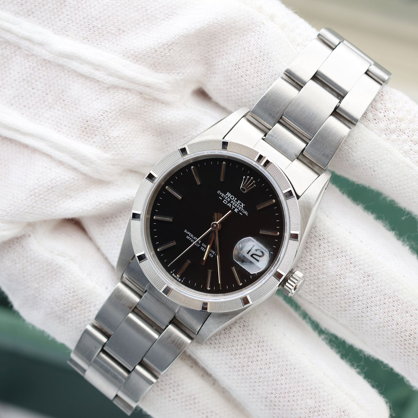 Rolex Oyster Perpetual Date 15210 (1995) - 34 mm Steel case (2/8)