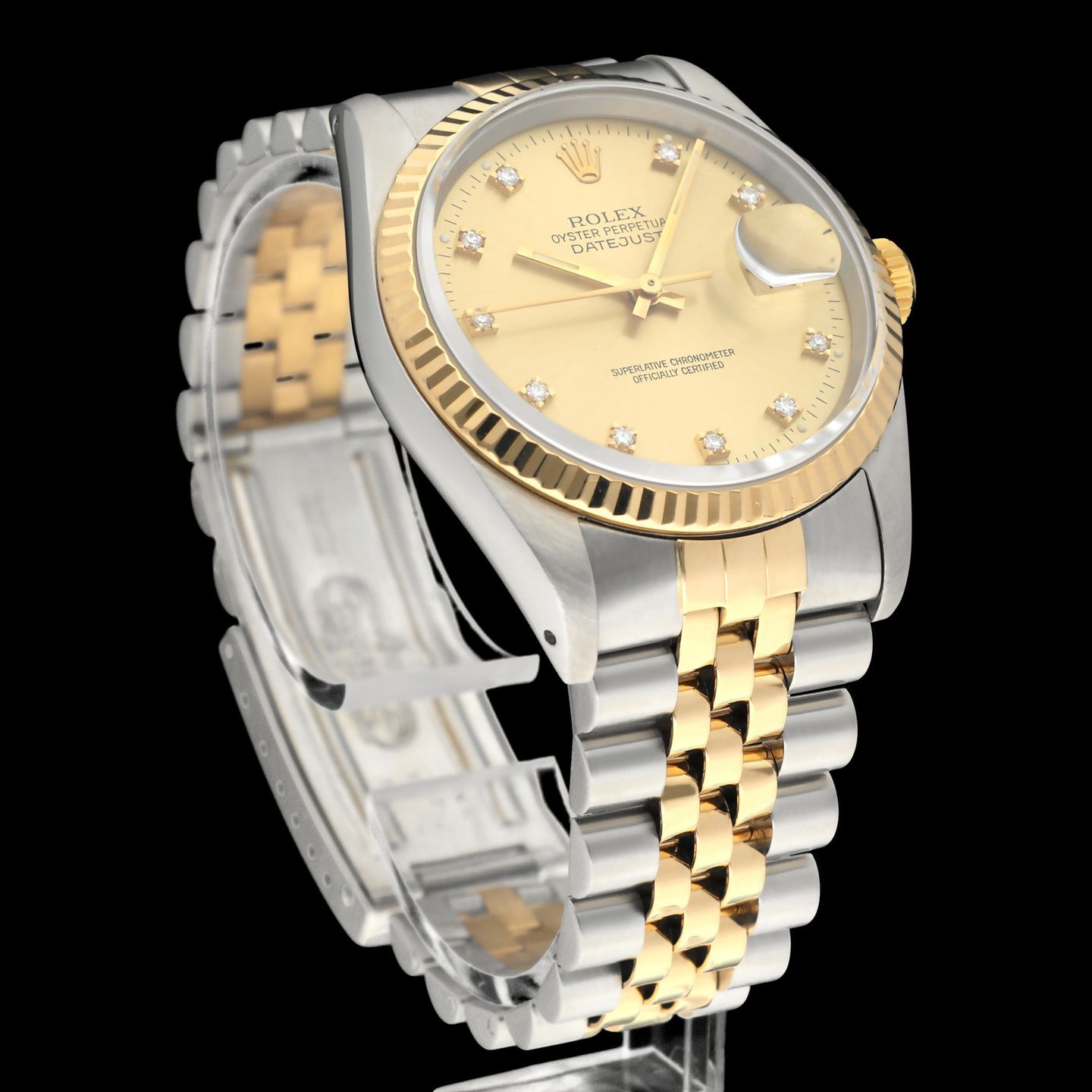 Rolex Datejust 36 16233G (1990) - 36mm Goud/Staal (5/8)