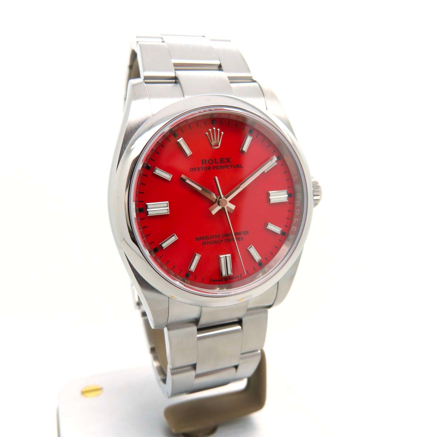 Rolex Oyster Perpetual 36 126000 (2020) - Rood wijzerplaat 36mm Staal (2/8)