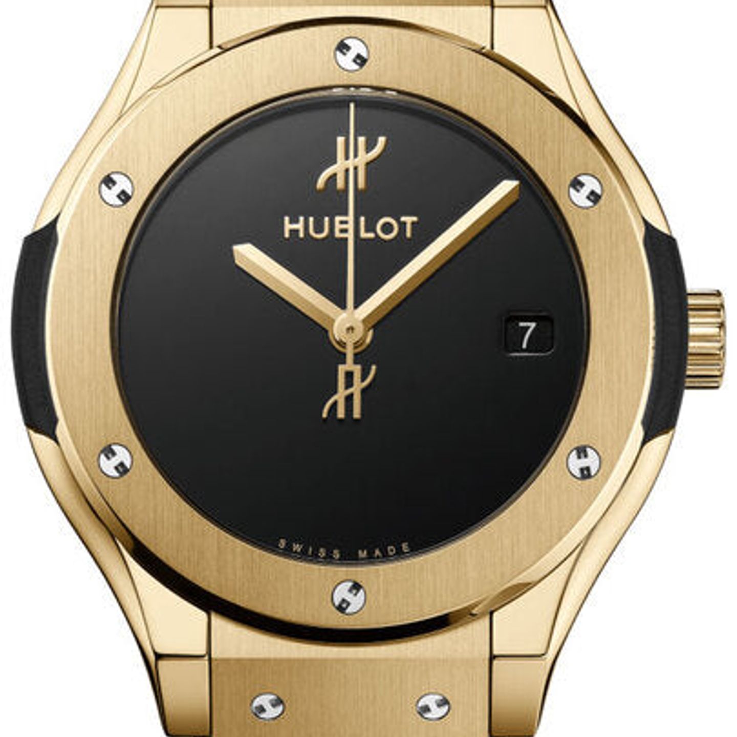 Hublot Classic Fusion 565.VX.1230.RX.MDM (2026) - Black dial 38 mm Yellow Gold case (2/2)
