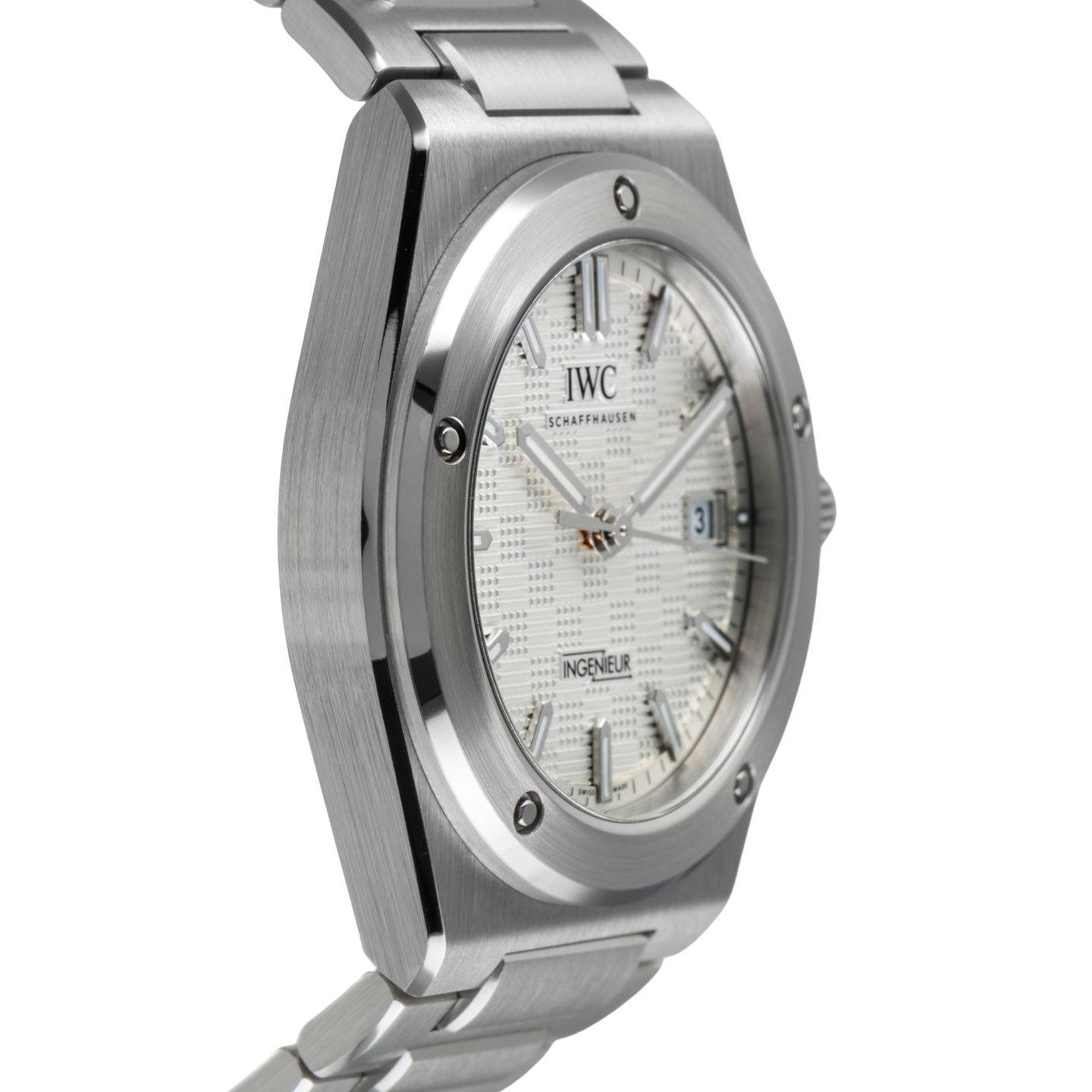 IWC Ingenieur Automatic IW328902 (Onbekend (willekeurig serienummer)) - Zilver wijzerplaat 40mm Staal (7/8)