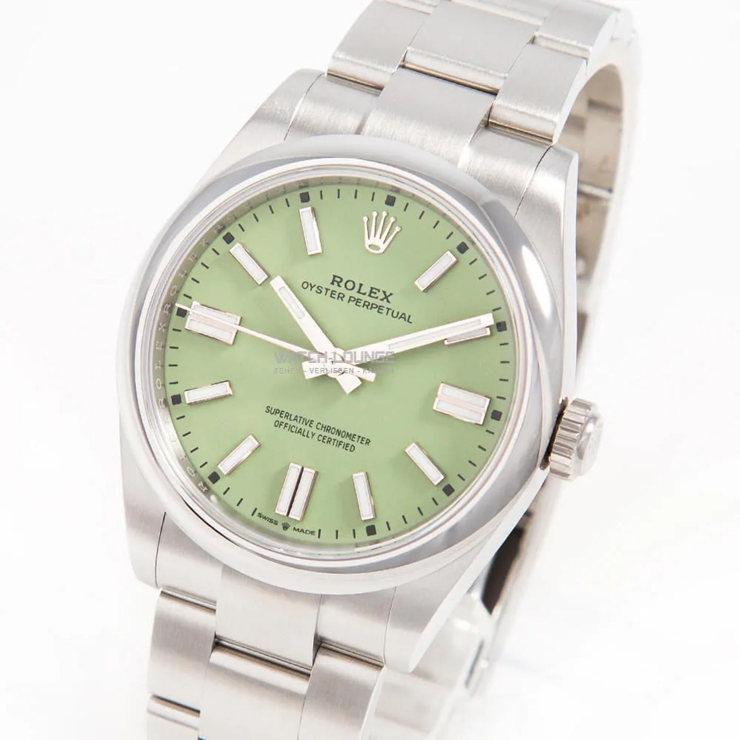 Rolex Oyster Perpetual 41 134300 (2025) - Groen wijzerplaat 41mm Staal (1/8)