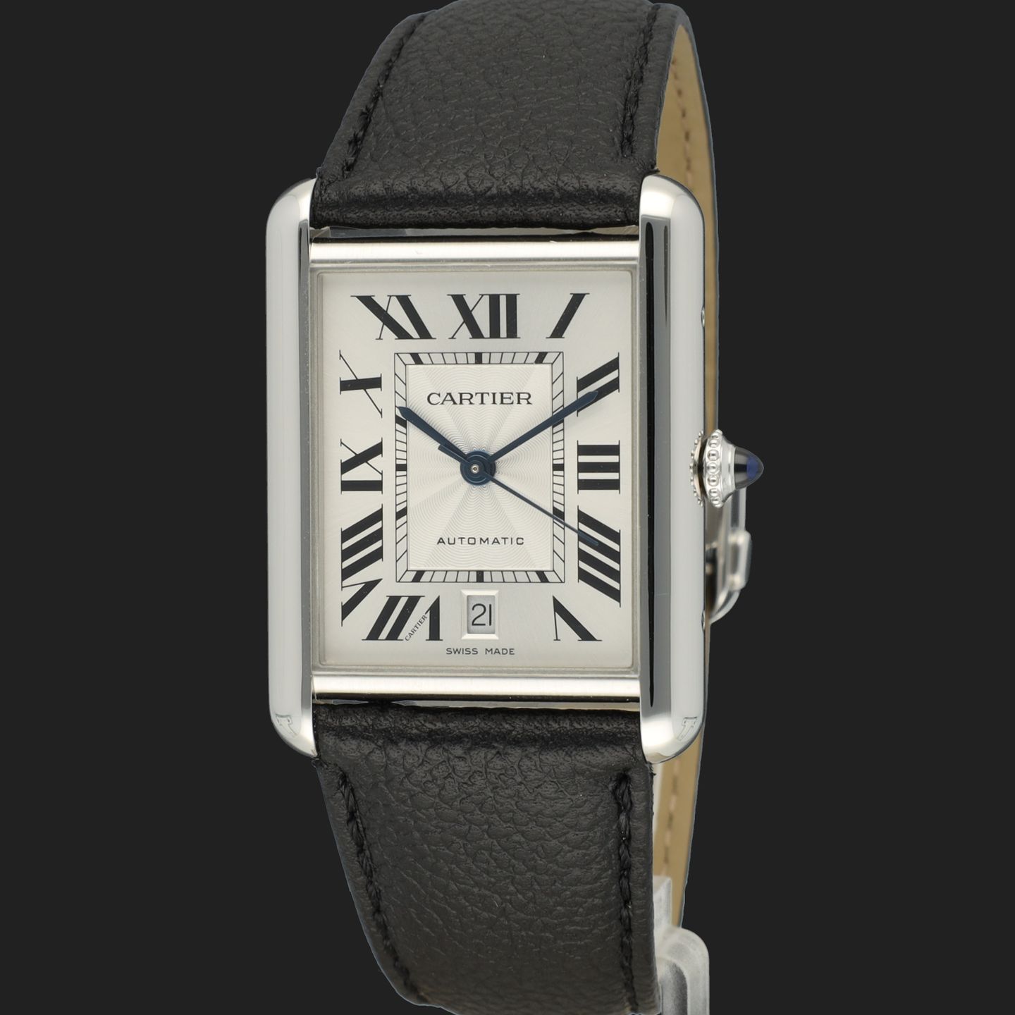 Cartier Tank WSTA0040 (2022) - Silver dial 41 mm Steel case (1/8)