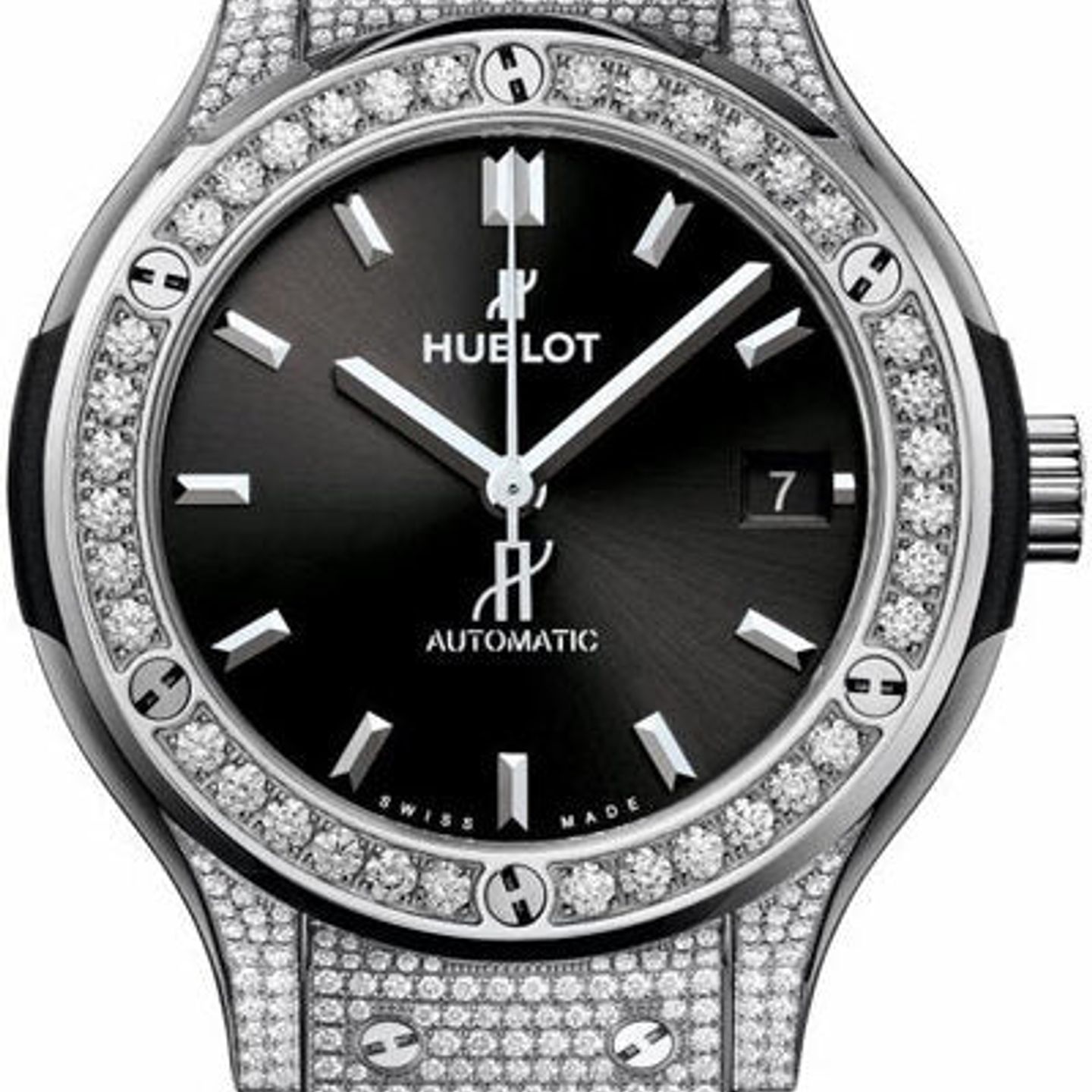 Hublot Classic Fusion 565.NX.1470.RX.1604 (2026) - Zwart wijzerplaat 38mm Titanium (1/1)