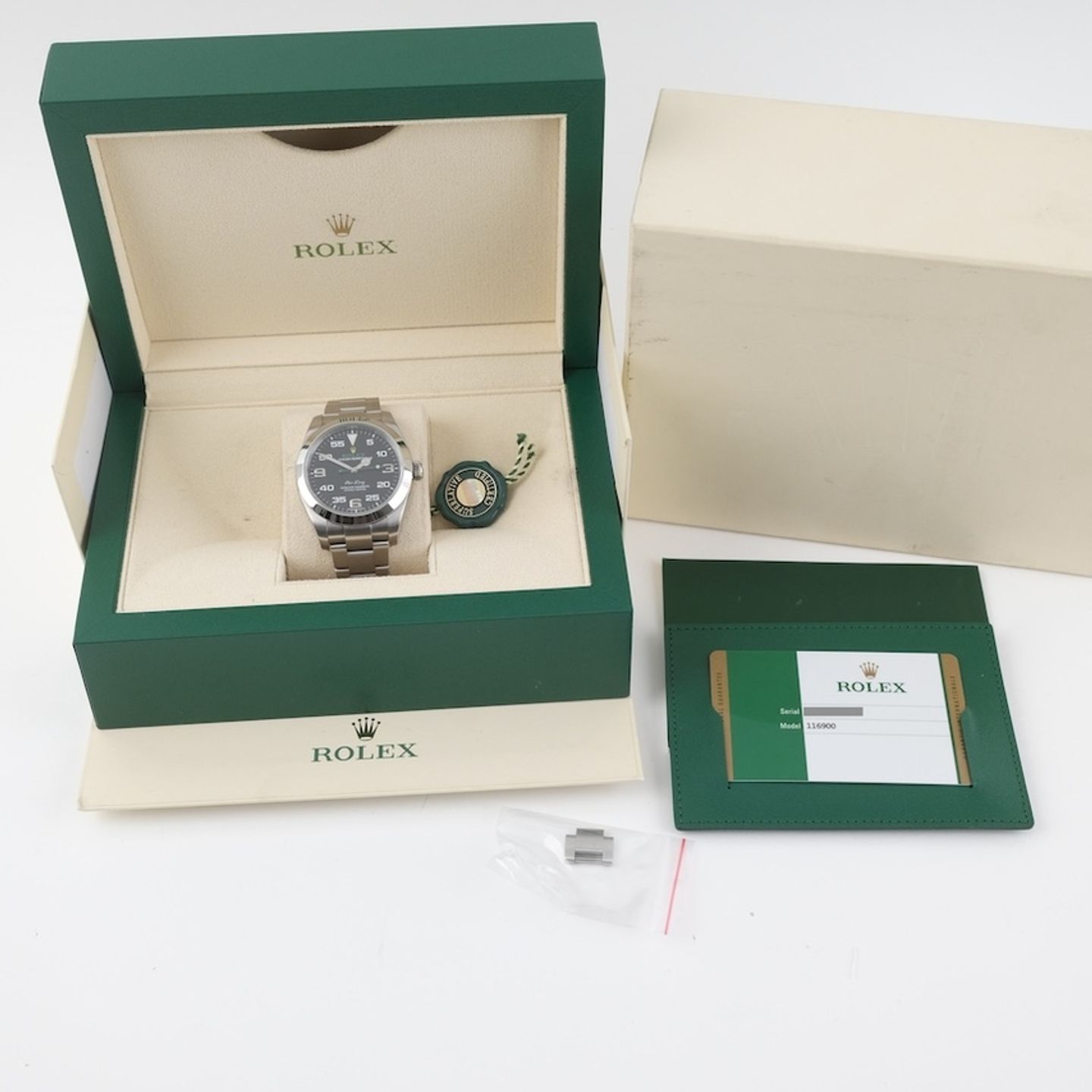 Rolex Air-King 116900 (2020) - Black dial 40 mm Steel case (8/8)