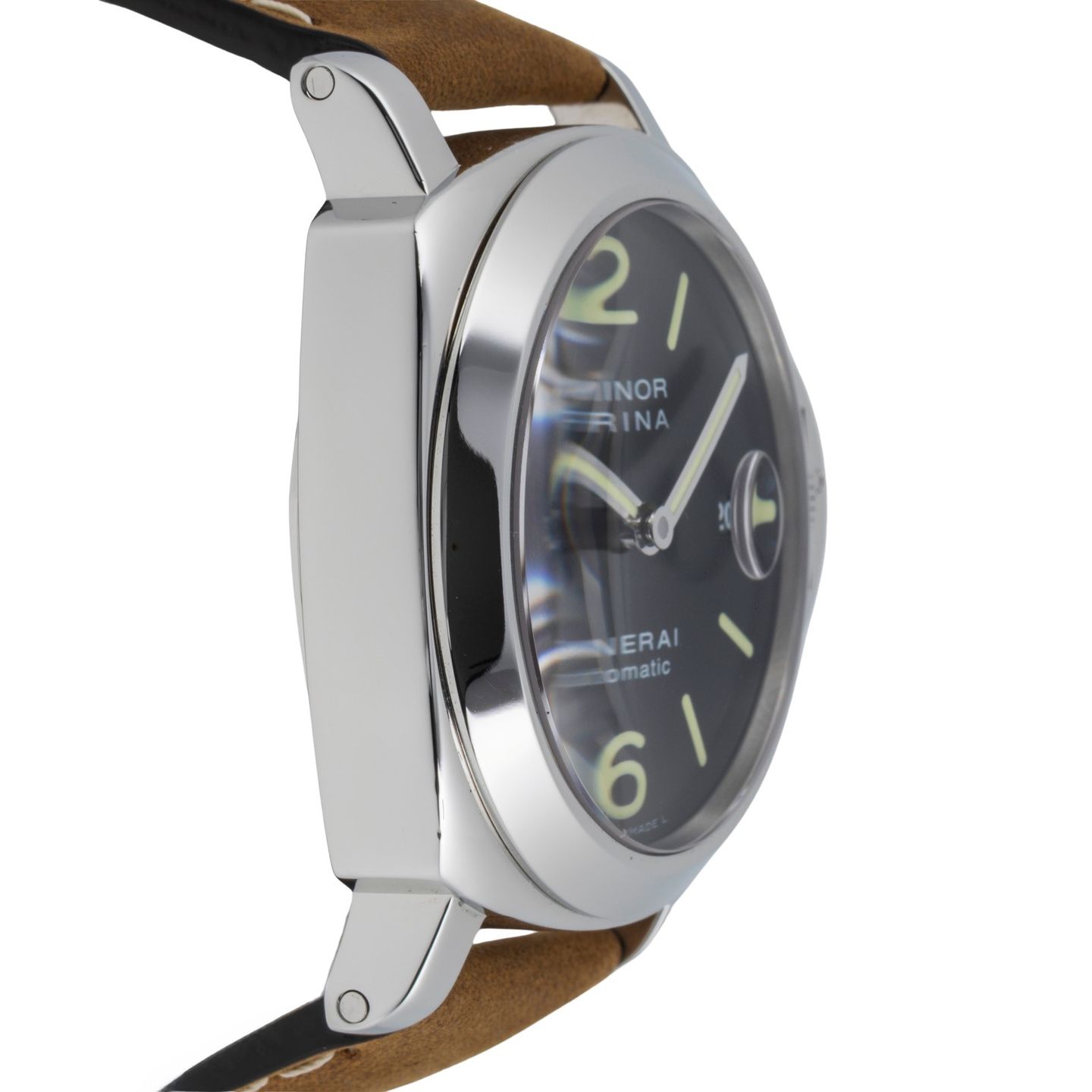 Panerai Luminor Marina Automatic PAM00104 (Unknown (random serial)) - Black dial 44 mm Steel case (7/8)