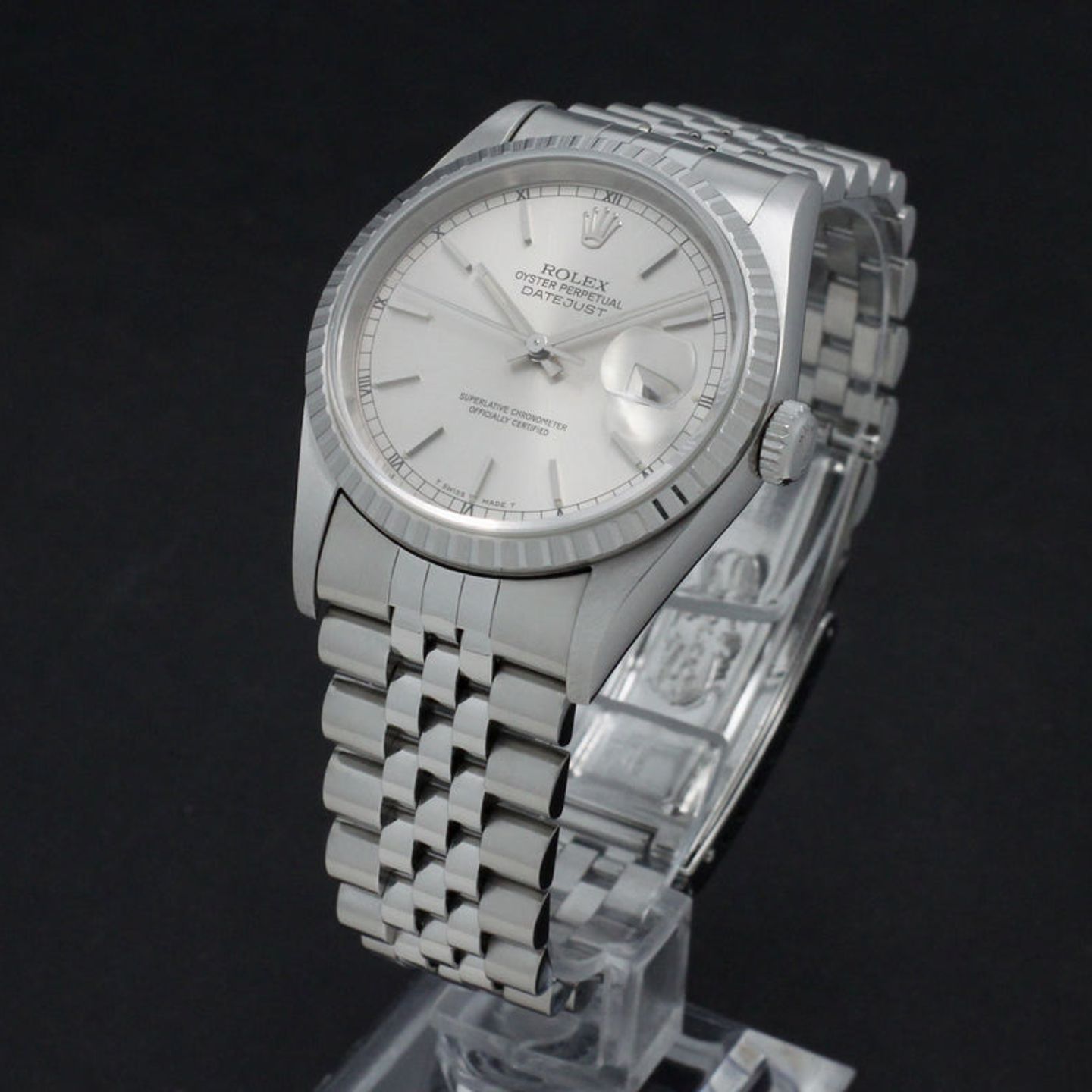 Rolex Datejust 36 16220 (1996) - Silver dial 36 mm Steel case (5/7)