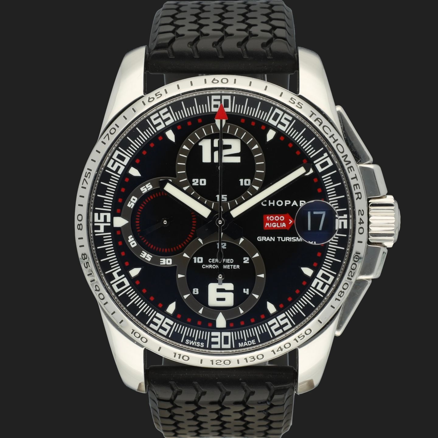 Chopard Mille Miglia 168459-3001 (Onbekend (willekeurig serienummer)) - Zwart wijzerplaat 44mm Staal (3/8)