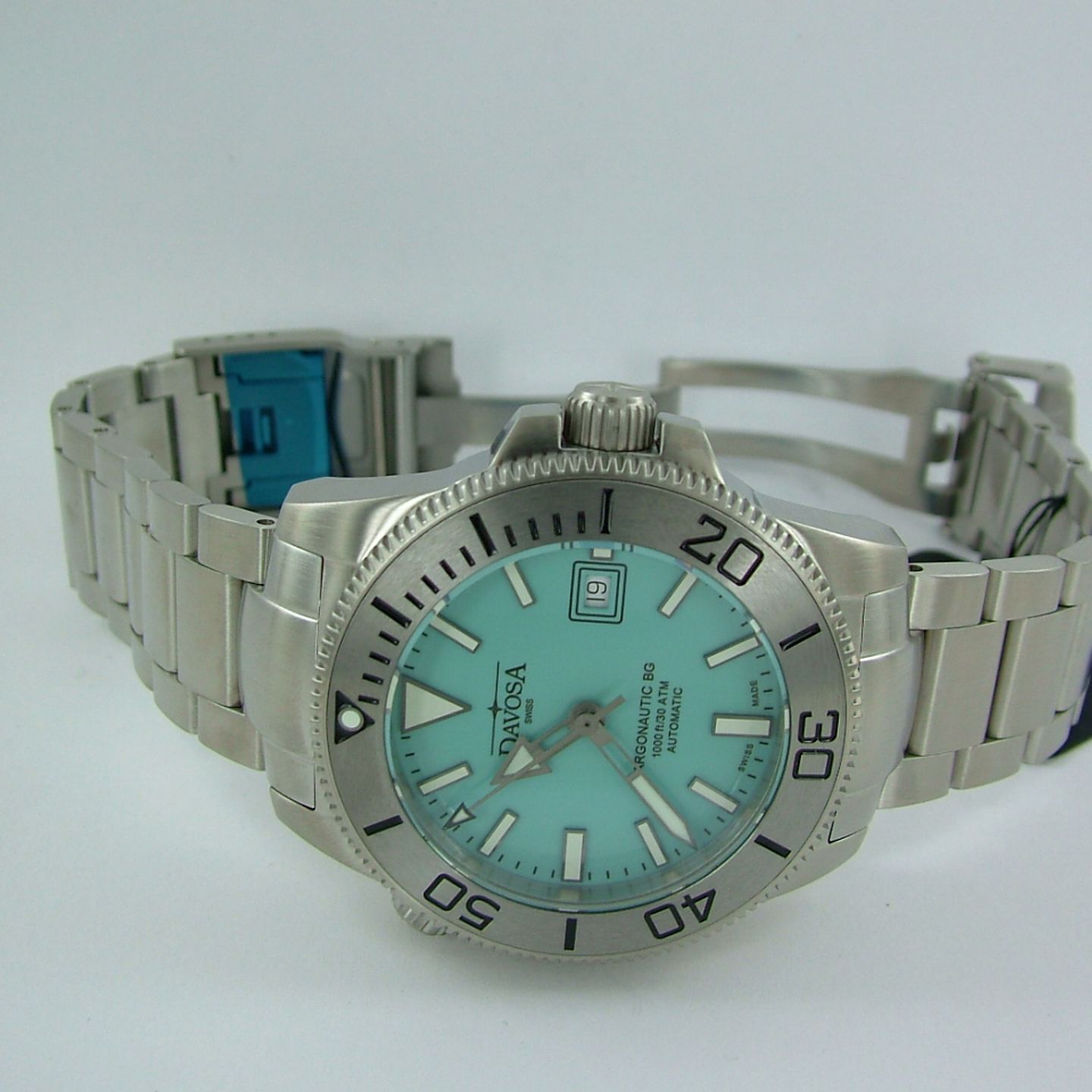 Davosa Argonautic - (2022) - Turquoise wijzerplaat 43mm Staal (2/7)