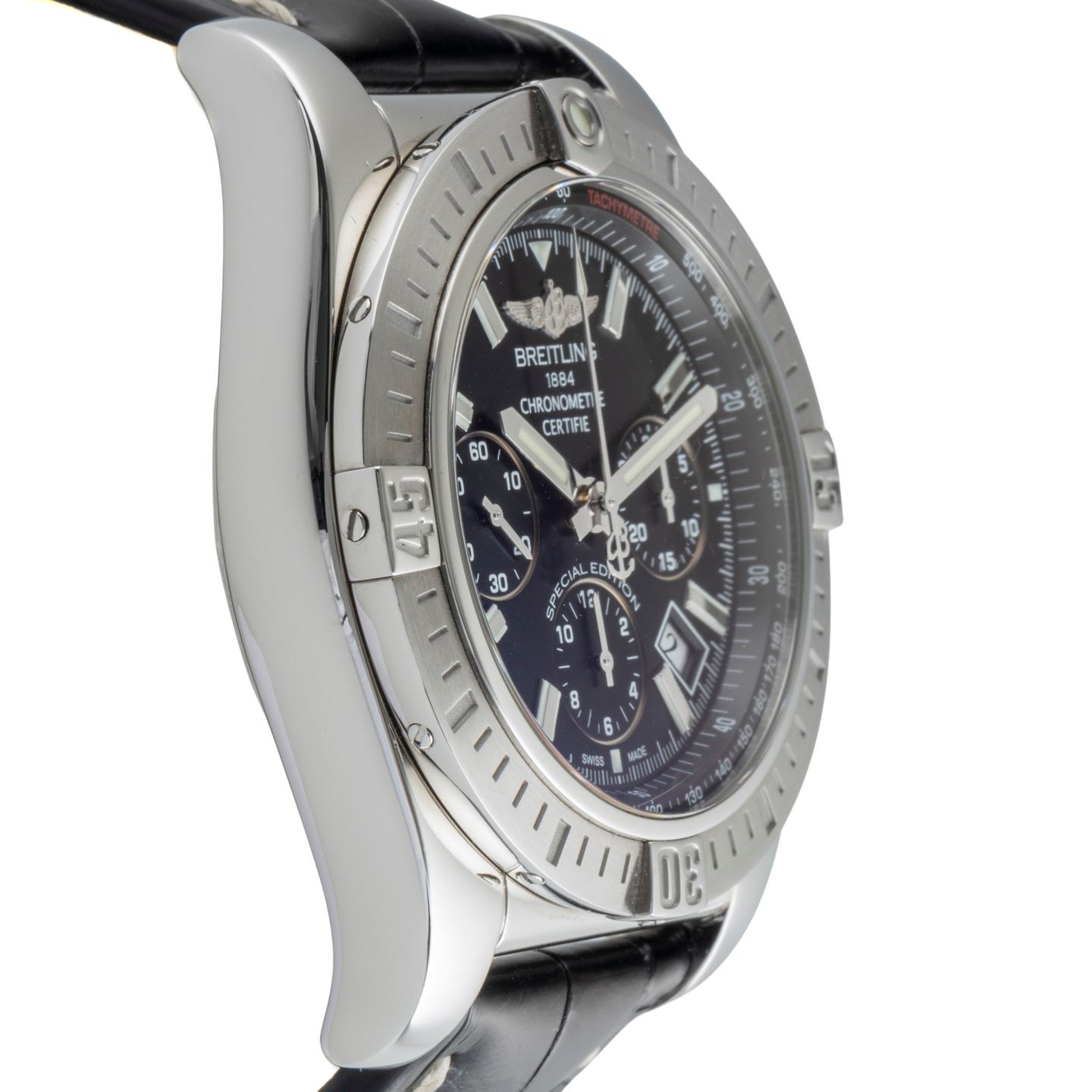 Breitling Chronomat AB011511/BF70 (Onbekend (willekeurig serienummer)) - Zwart wijzerplaat 44mm Staal (7/8)