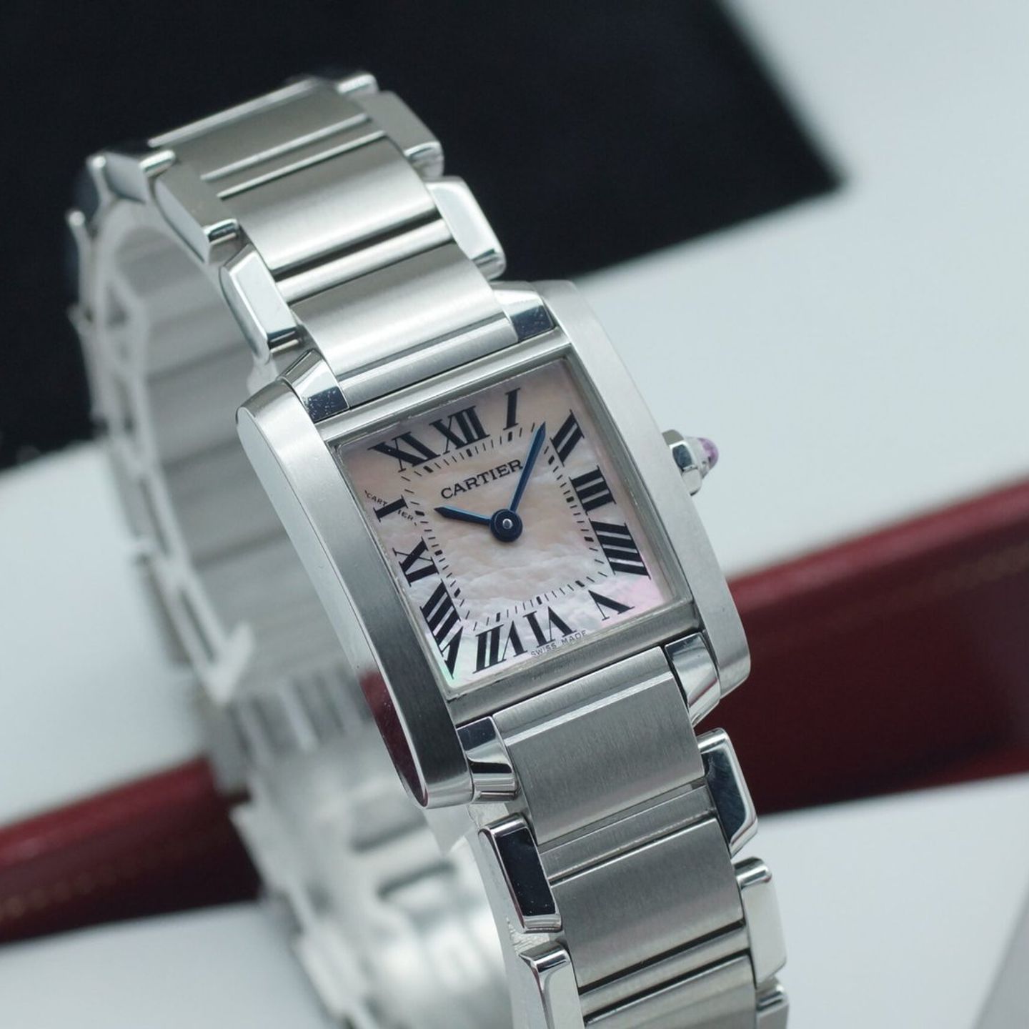Cartier Tank Française 2385 (2007) - 20 mm Yellow Gold case (1/8)