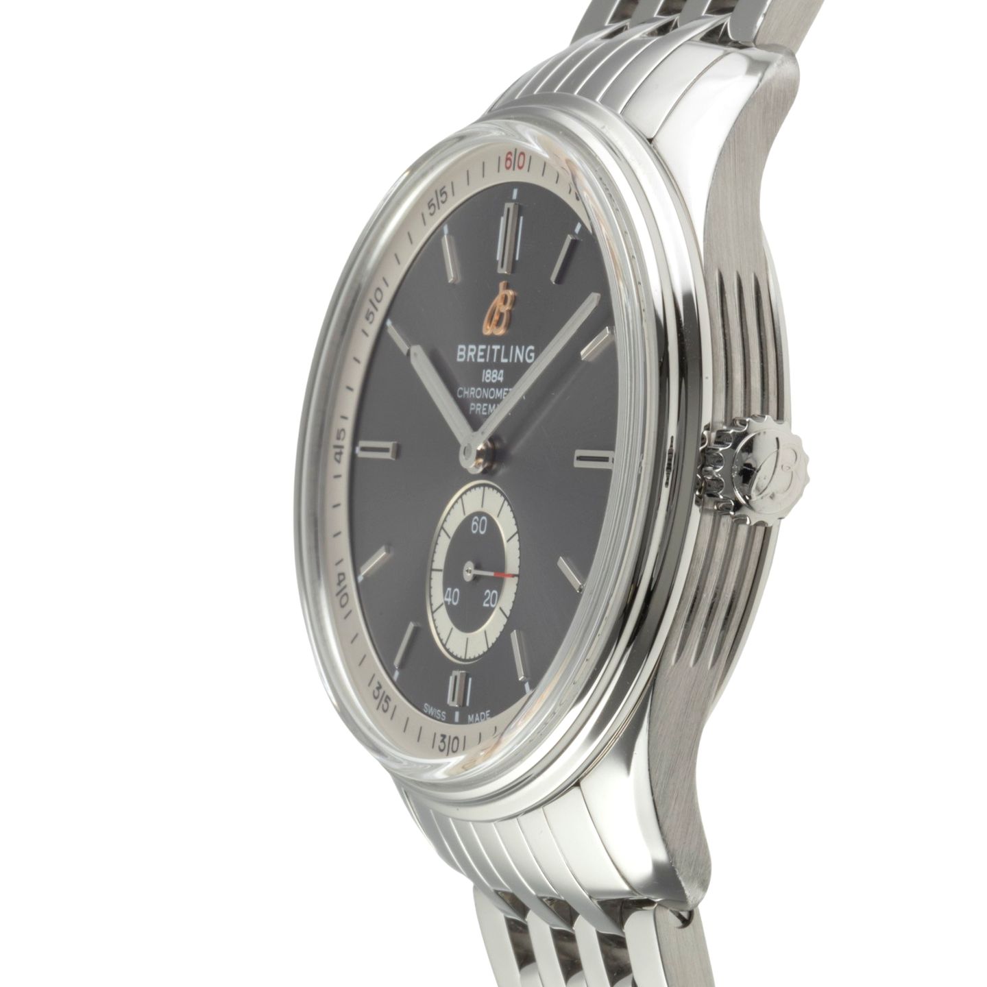 Breitling Premier Automatic 40 A37340351B1A1 (Unknown (random serial)) - Grey dial 40 mm Steel case (6/8)