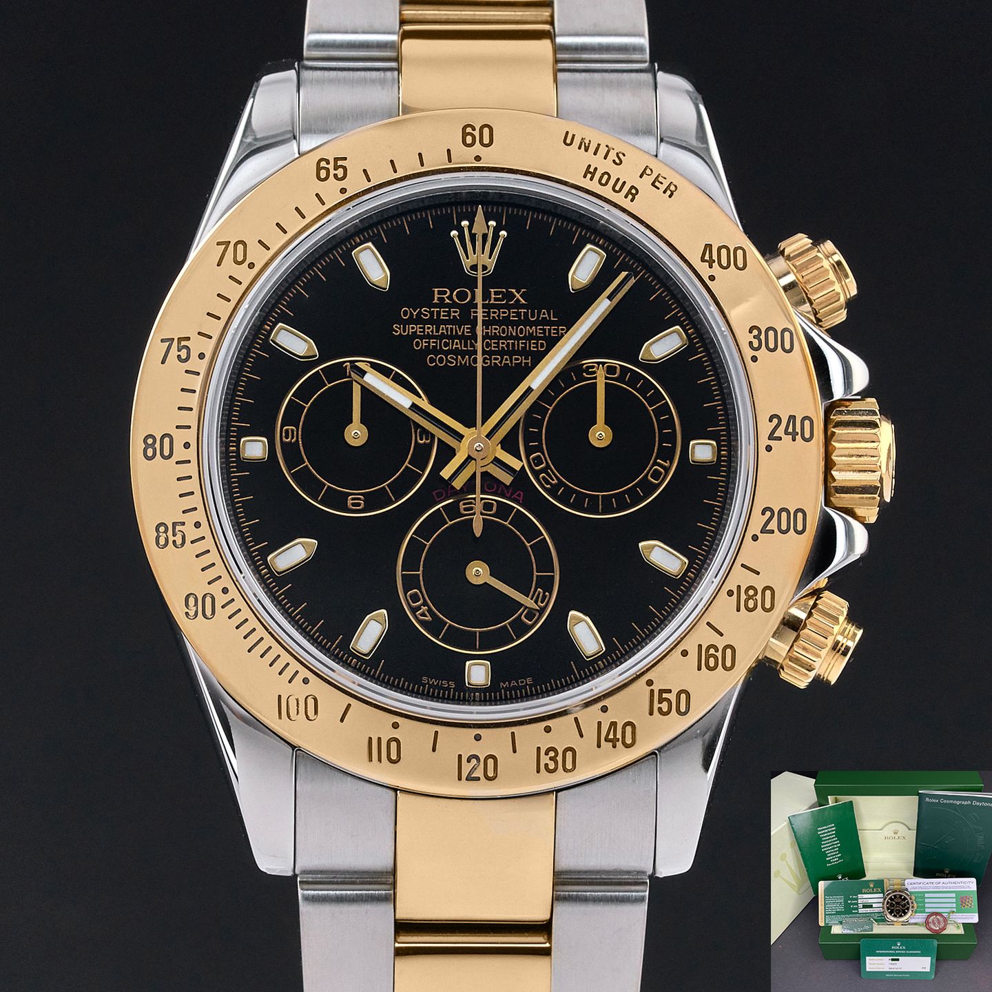 Rolex Daytona 116523 (2008) - 40mm Goud/Staal (1/7)