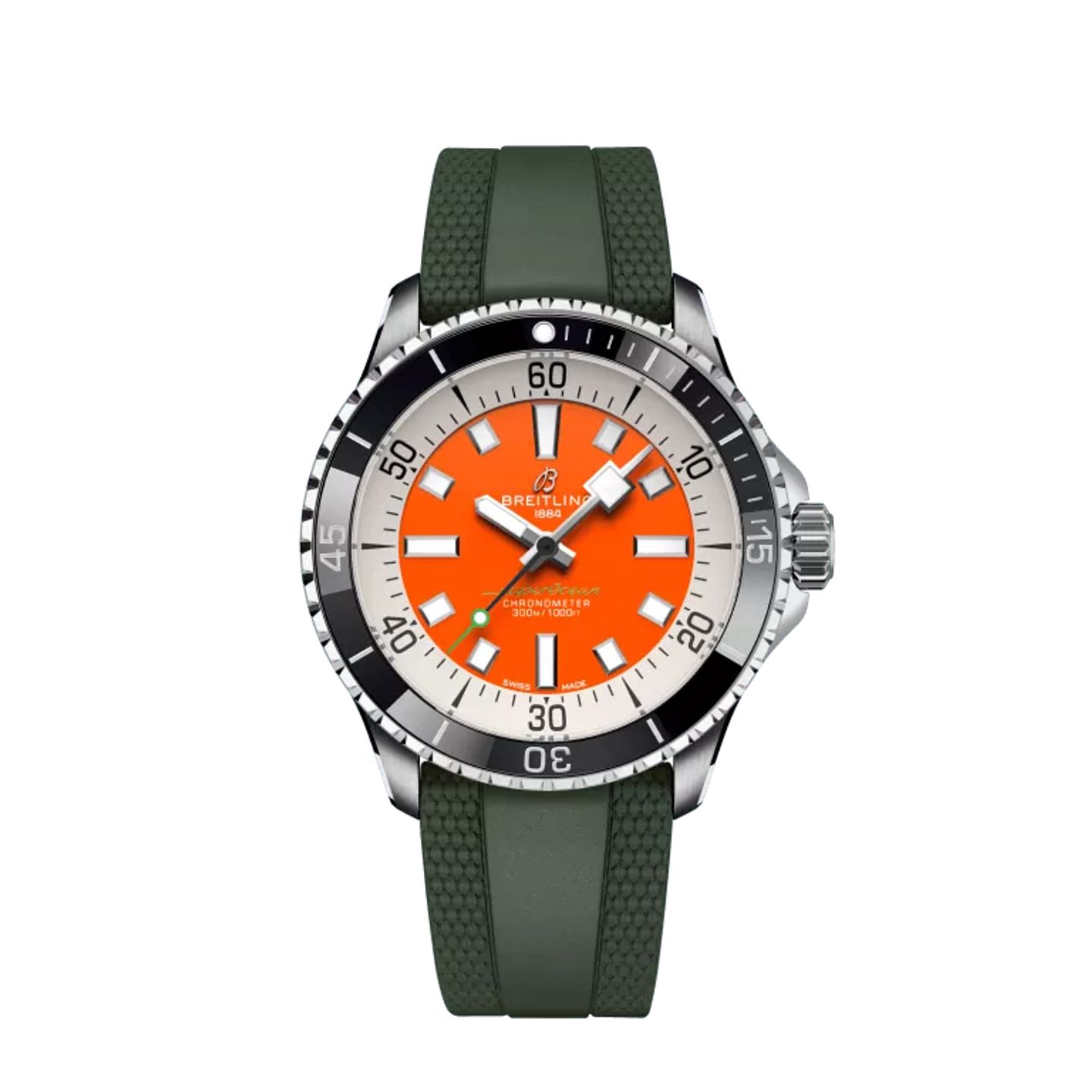 Breitling Superocean 42 A173751A1O1S1 (2024) - Oranje wijzerplaat 42mm Staal (1/1)