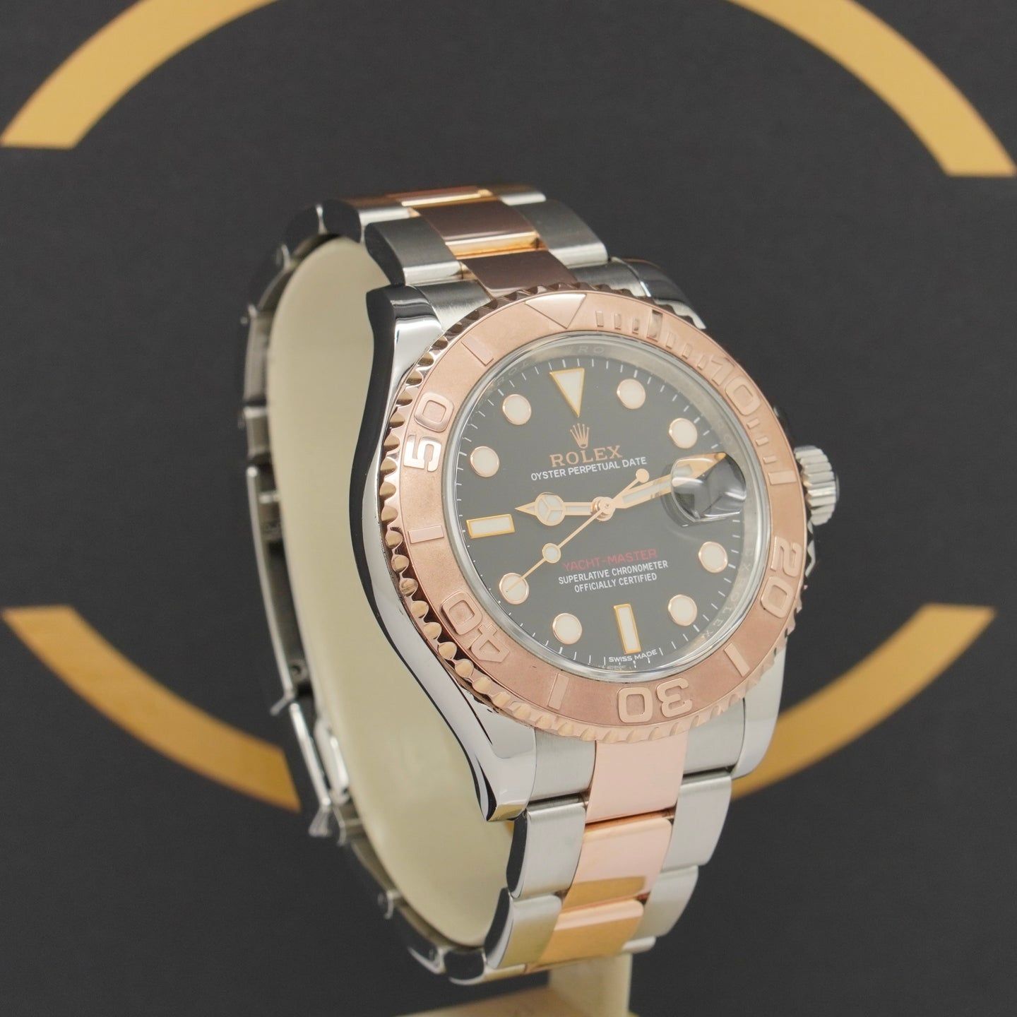 Rolex Yacht-Master 40 116621 (2019) - Black dial 40 mm Gold/Steel case (2/7)