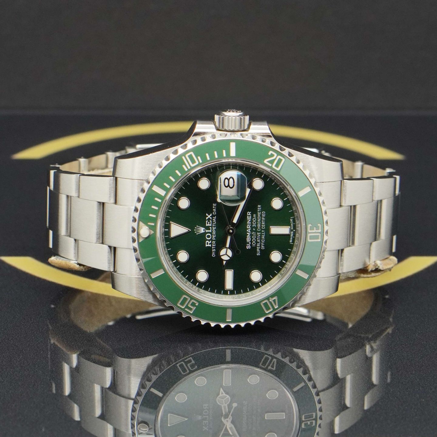 Rolex Submariner Date 116610LV (2018) - Groen wijzerplaat 40mm Staal (4/7)