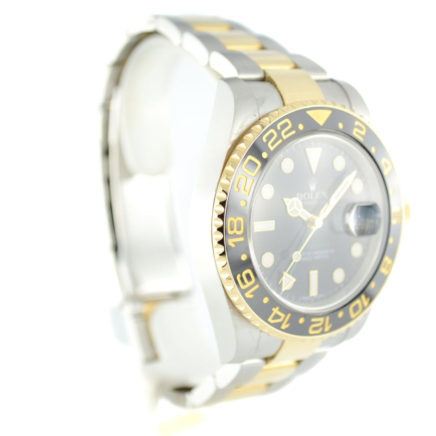 Rolex GMT-Master II 116713LN (2013) - Zwart wijzerplaat 40mm Goud/Staal (6/7)
