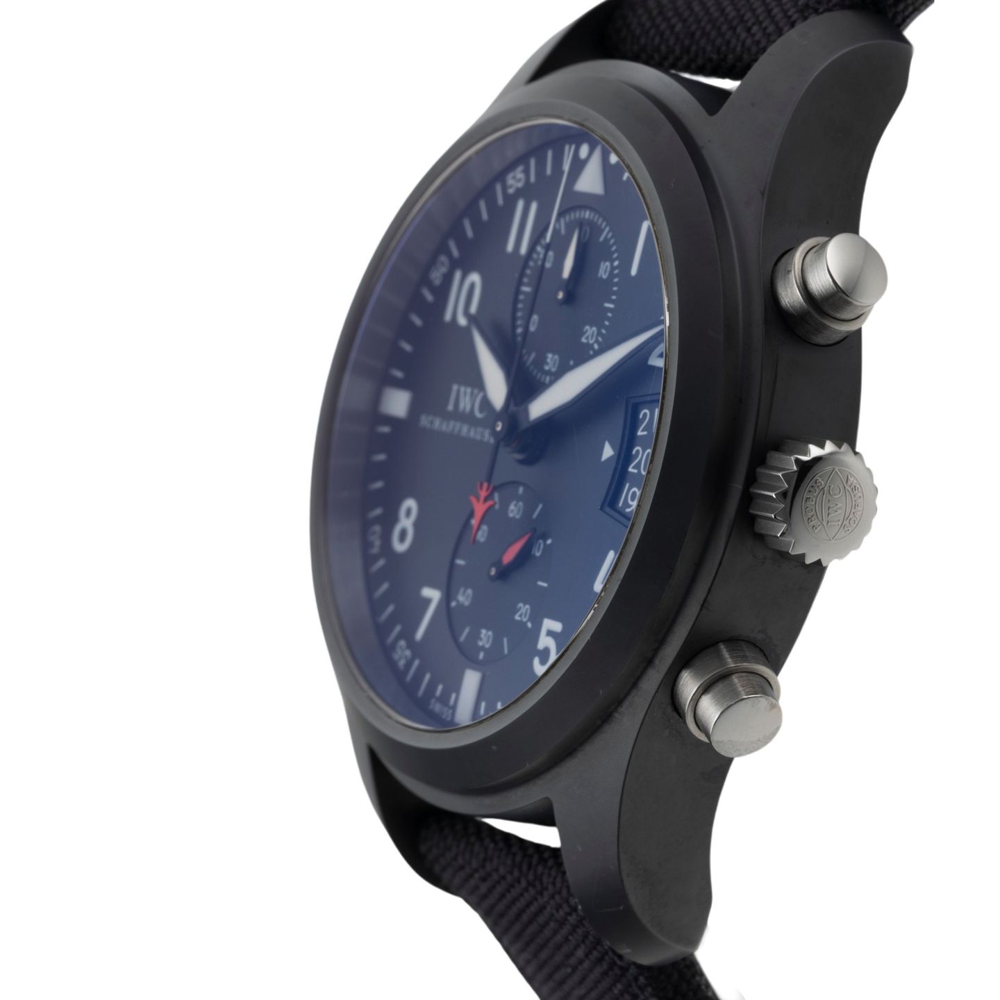 IWC Pilot Chronograph IW388001 (Unknown (random serial)) - Black dial 46 mm Ceramic case (6/8)