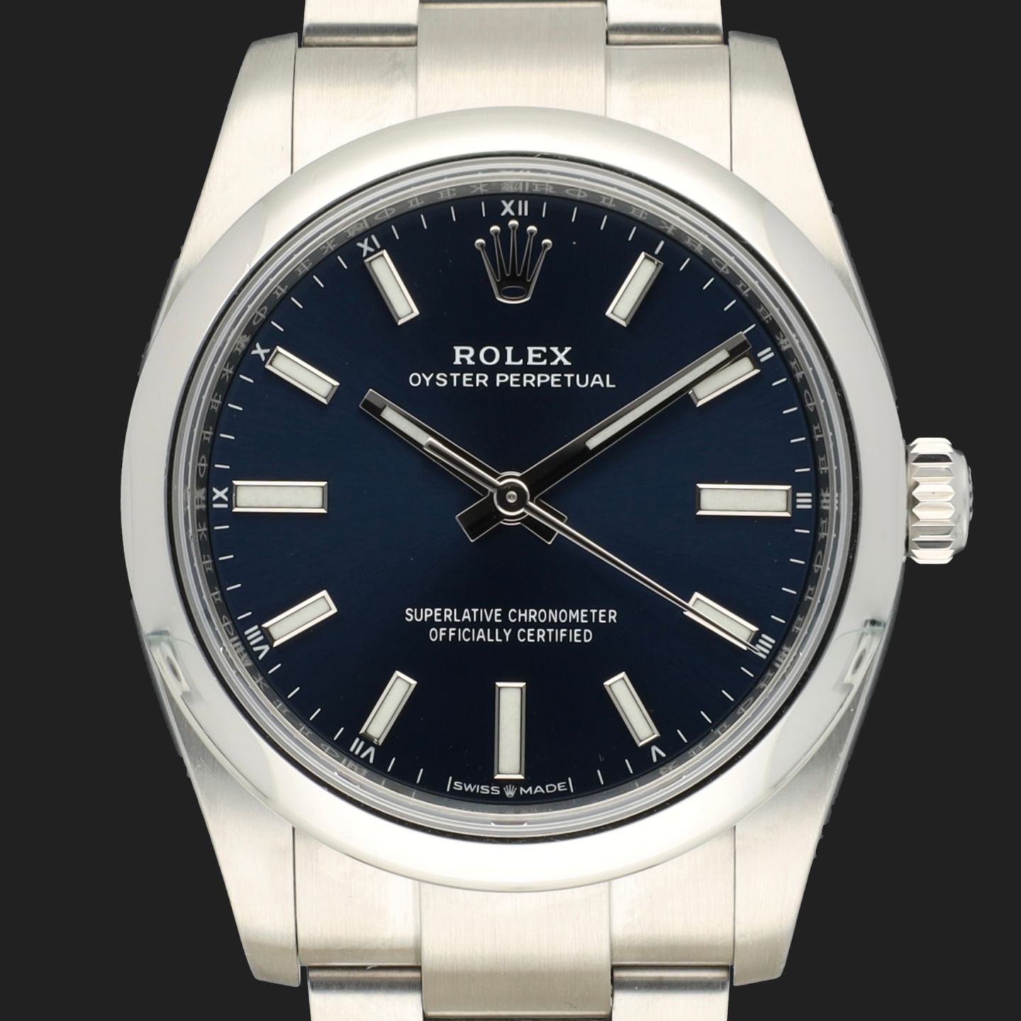 Rolex Oyster Perpetual 34 124200 (2022) - Blue dial 34 mm Steel case (3/8)
