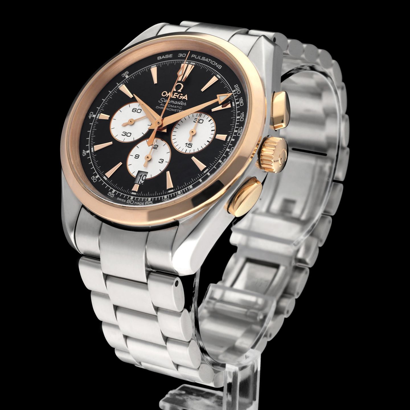 Omega Seamaster Aqua Terra 221.20.42.40.01.002 (2006) - Black dial 42 mm Steel case (5/8)