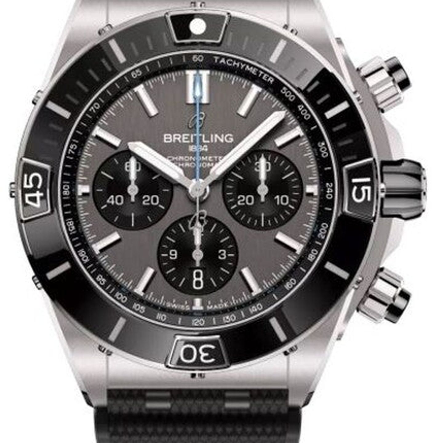 Breitling Super Chronomat EB0136251M1S1 (2026) - Grijs wijzerplaat 44mm Titanium (1/1)
