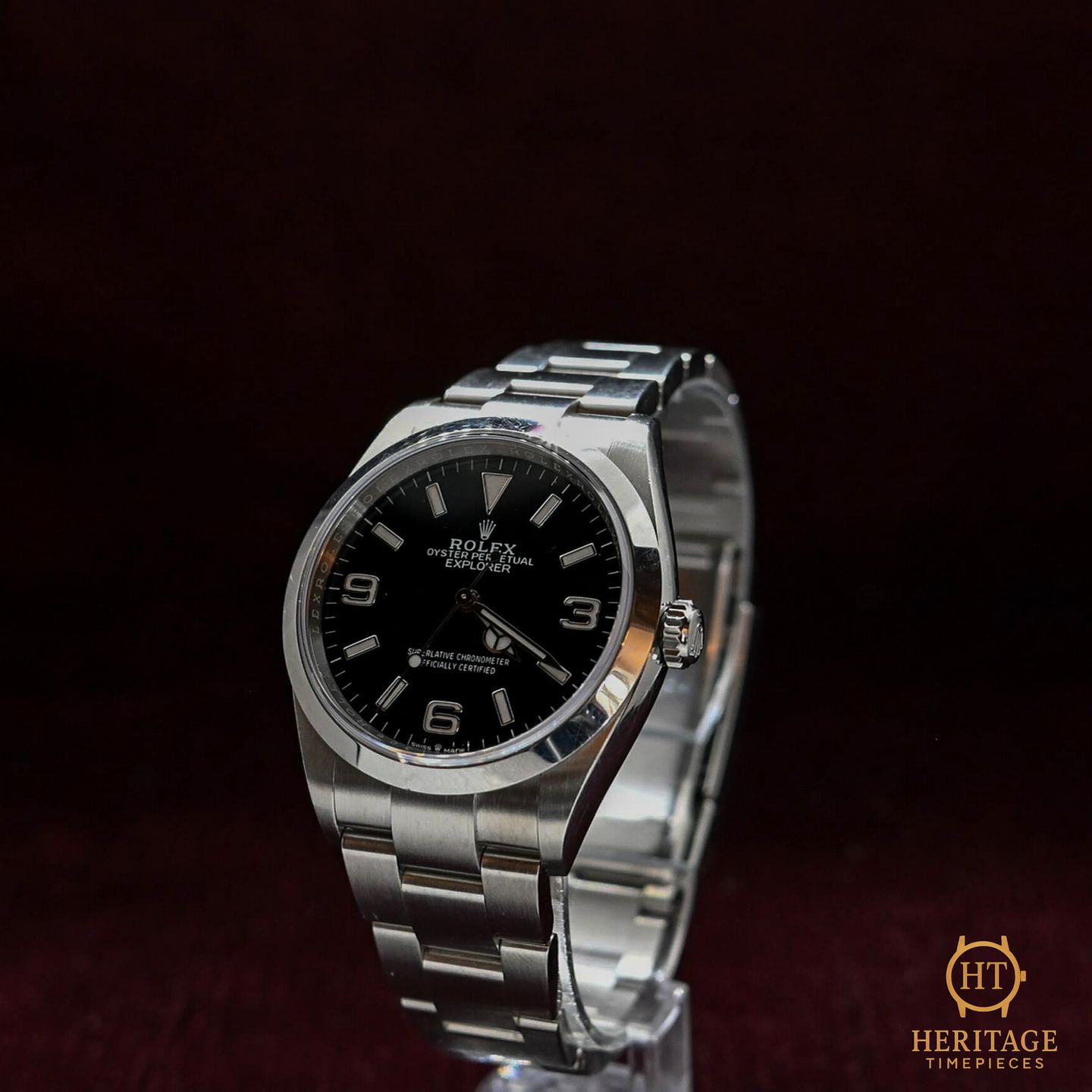 Rolex Explorer 124270 (2022) - Black dial 36 mm Steel case (7/8)