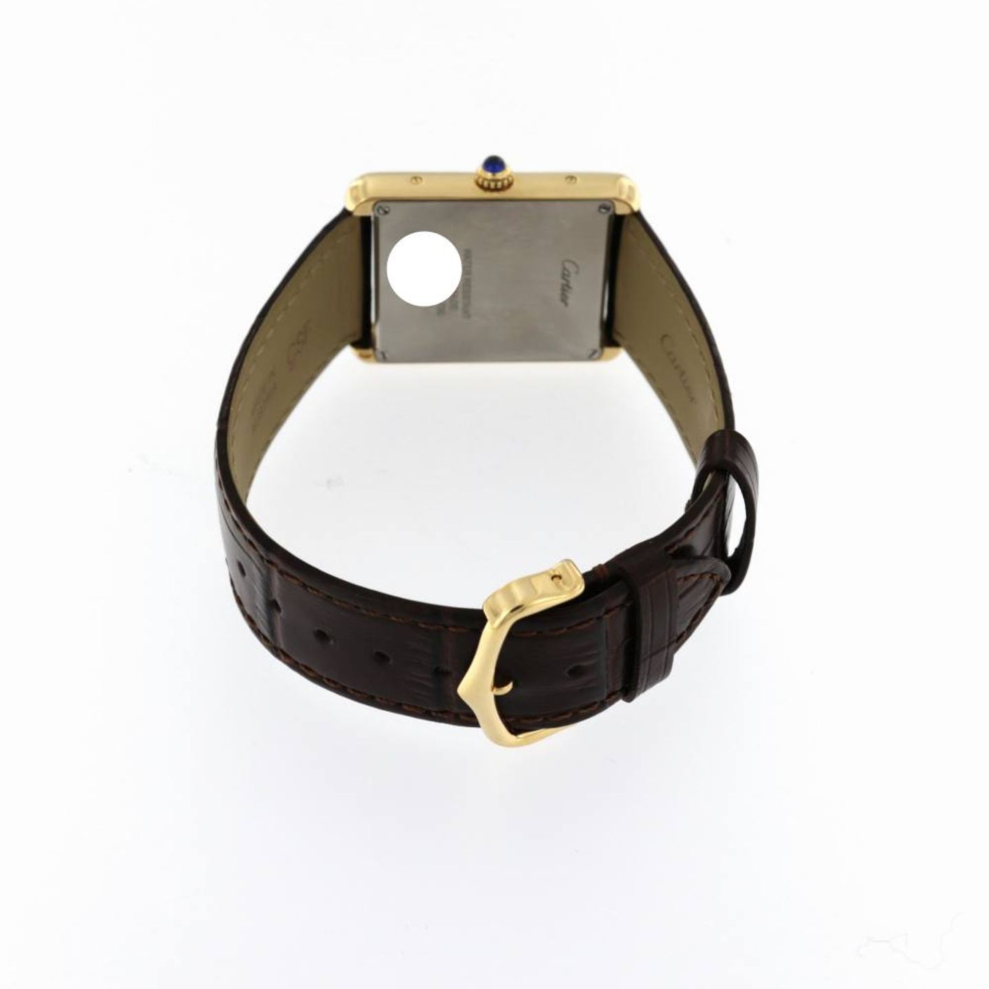 Cartier Tank Solo W1018855 (2017) - Silver dial 27 mm Yellow Gold case (4/6)