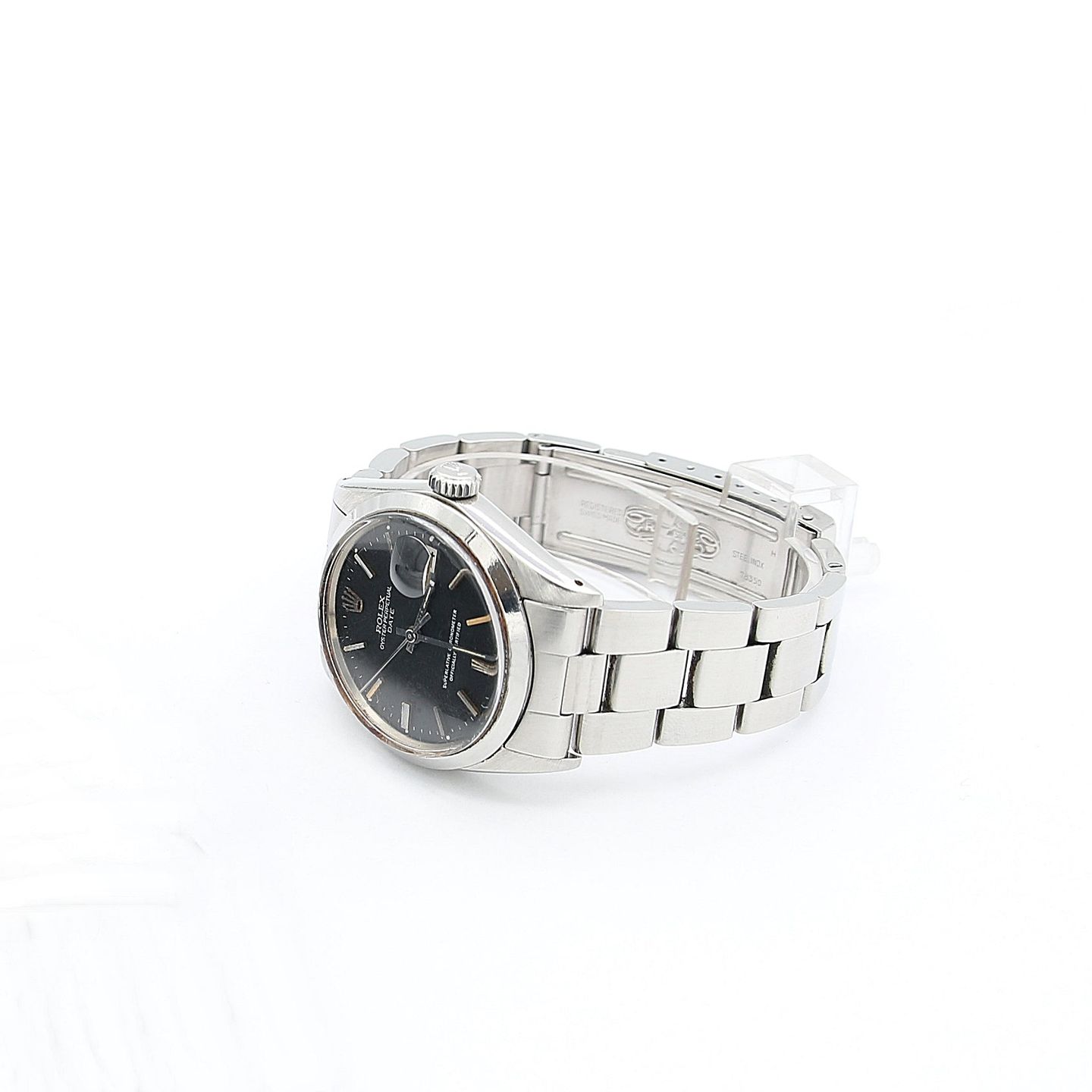 Rolex Oyster Perpetual Date 1500 (Unknown (random serial)) - Black dial 34 mm Steel case (5/8)