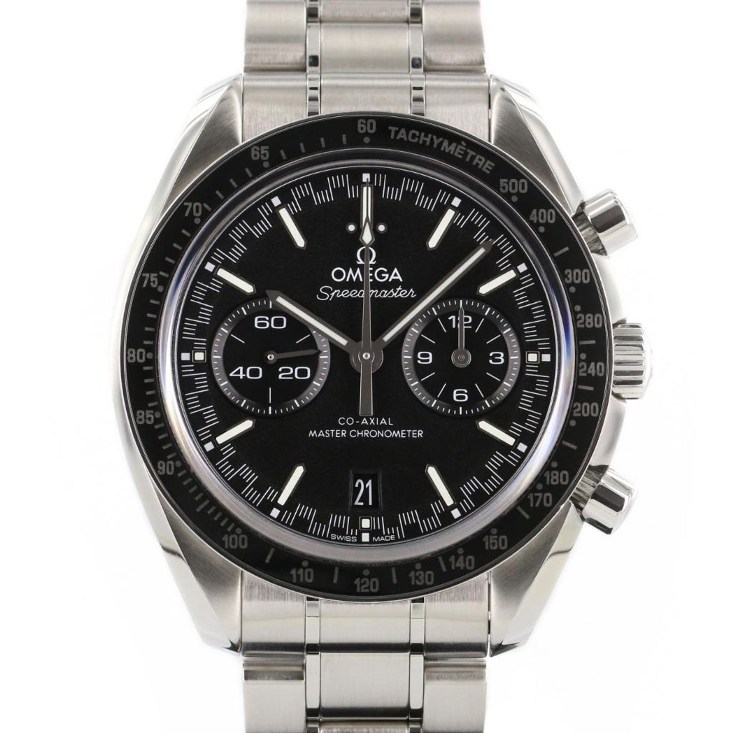 Omega Speedmaster Racing 329.30.44.51.01.001 (2019) - Zwart wijzerplaat 44mm Staal (1/8)