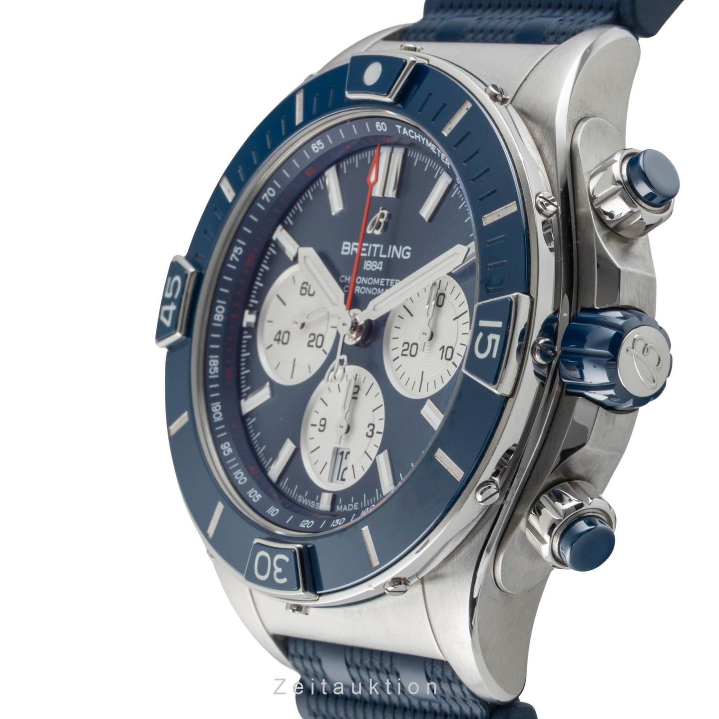 Breitling Chronomat AB0136161C1S1 (Unknown (random serial)) - Blue dial 44 mm Steel case (5/8)