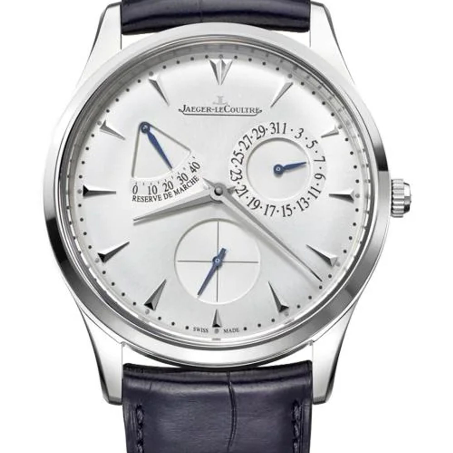 Jaeger-LeCoultre Master Ultra Thin Réserve de Marche Q1378420 (2026) - Zilver wijzerplaat 39mm Staal (1/1)