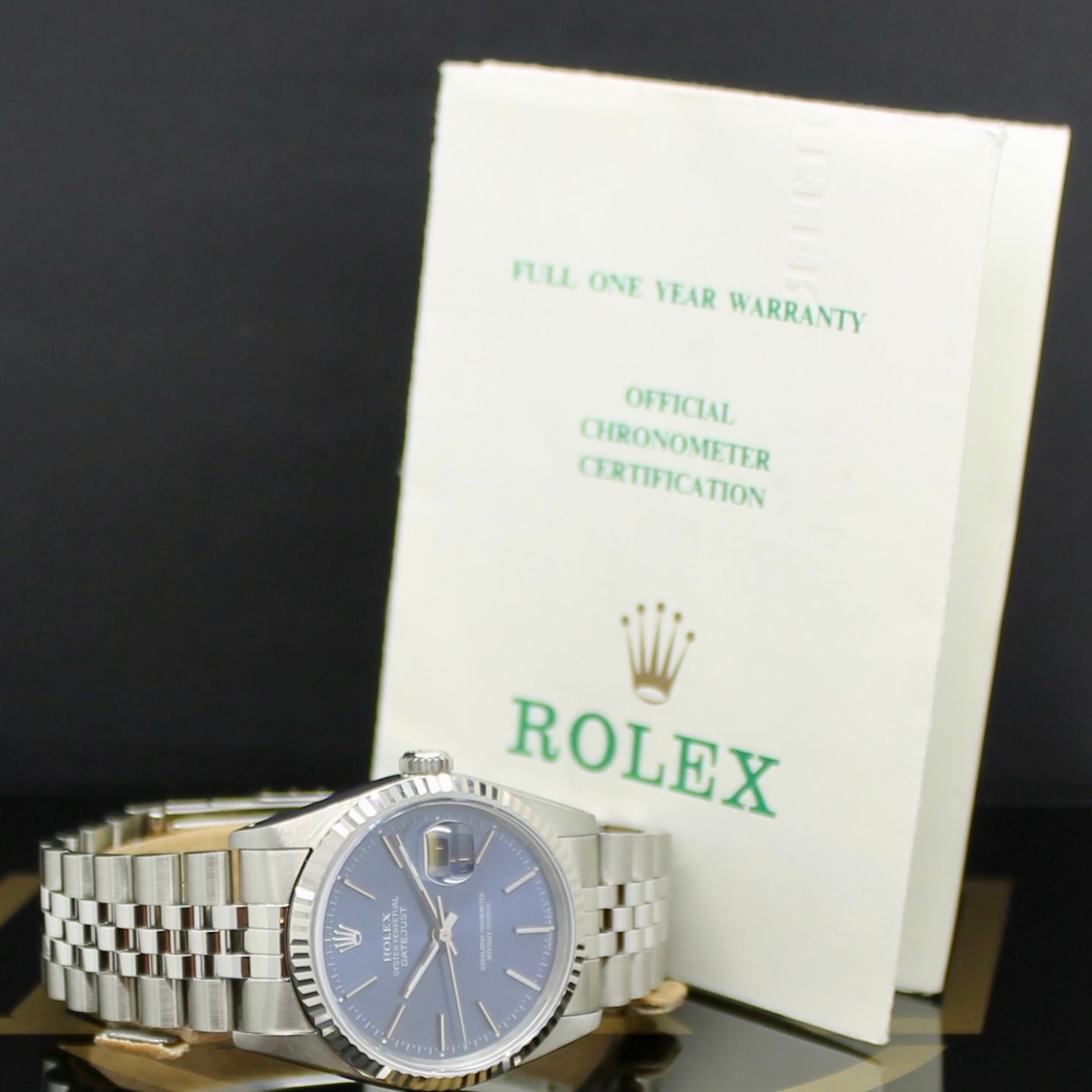 Rolex Datejust 16234 (1989) - Blue dial 36 mm Steel case (5/7)