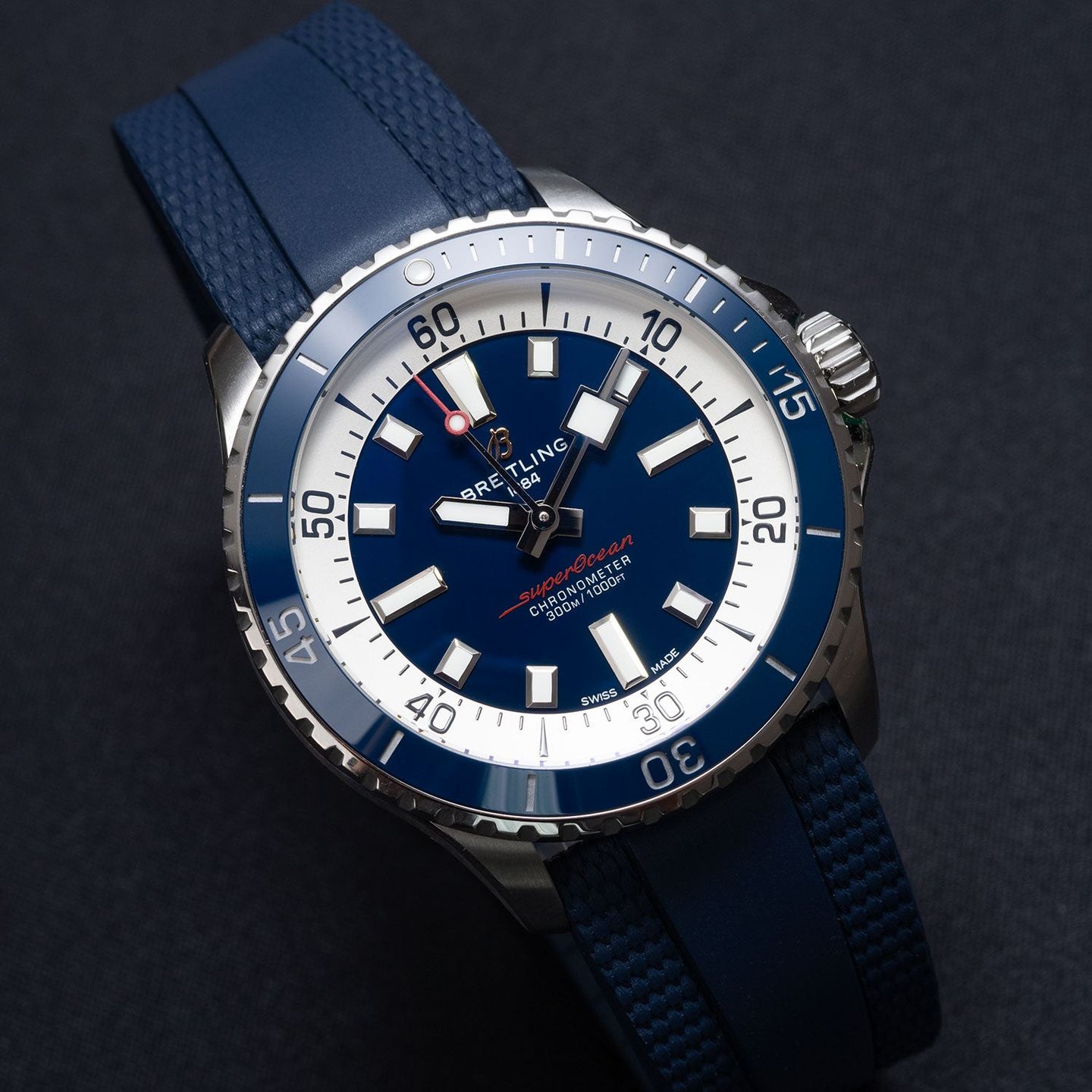 Breitling Superocean 42 A17375 (Unknown (random serial)) - Blue dial 42 mm Steel case (3/5)