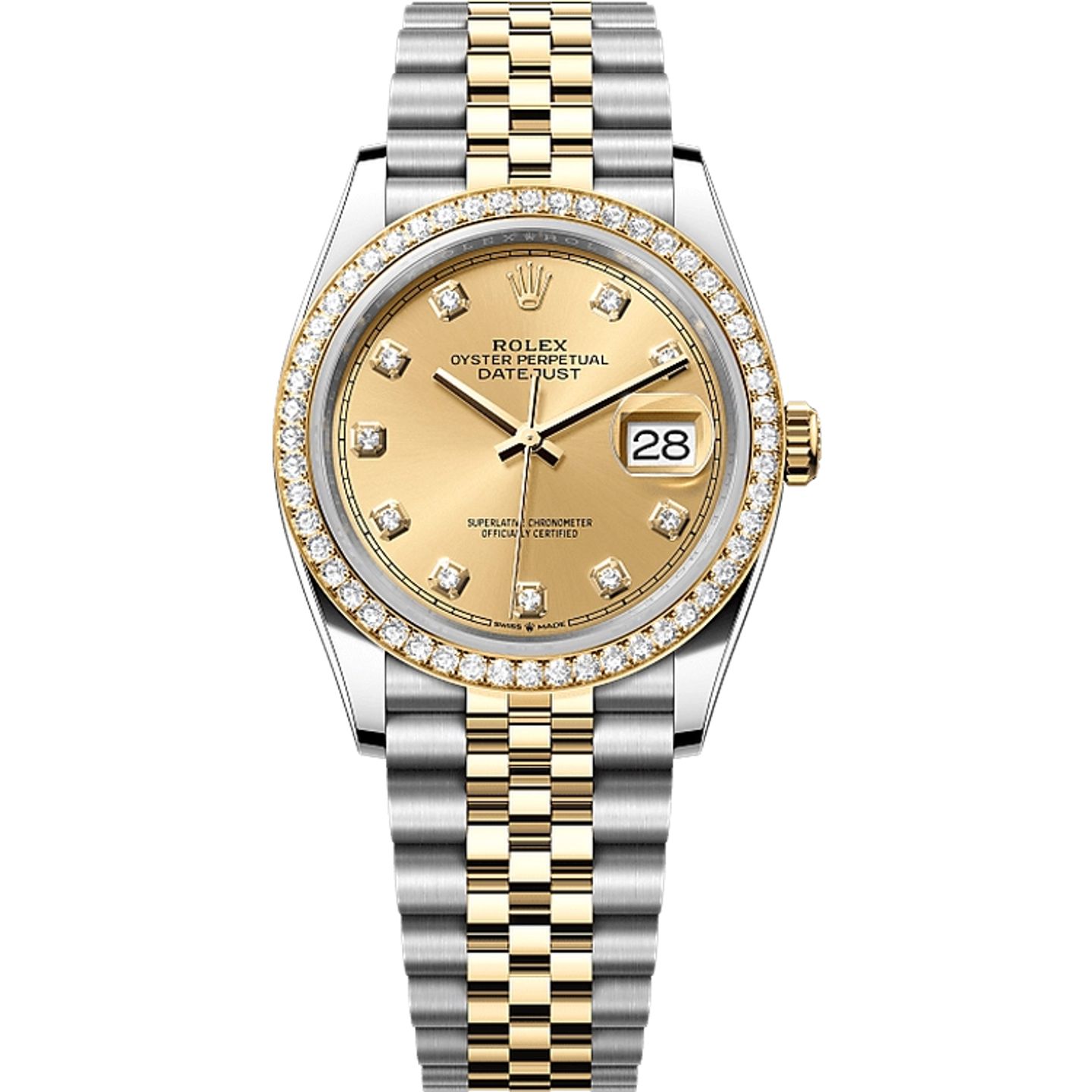 Rolex Datejust 36 126283RBR (2025) - Champagne dial 36 mm Steel case (1/1)
