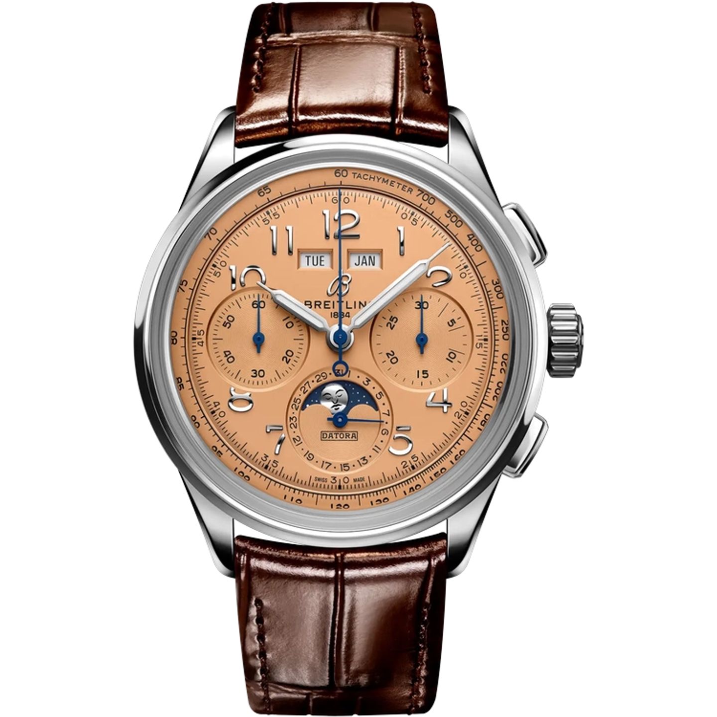 Breitling Premier B25 AB2510201K1P1 (2021) - Rood wijzerplaat 42mm Staal (1/1)