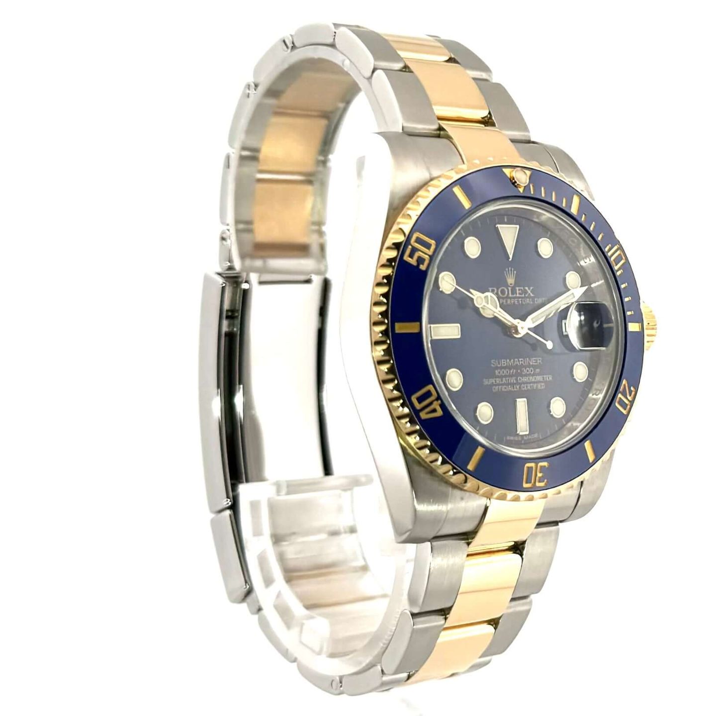 Rolex Submariner Date 116613LB (2014) - Blauw wijzerplaat 40mm Goud/Staal (4/8)