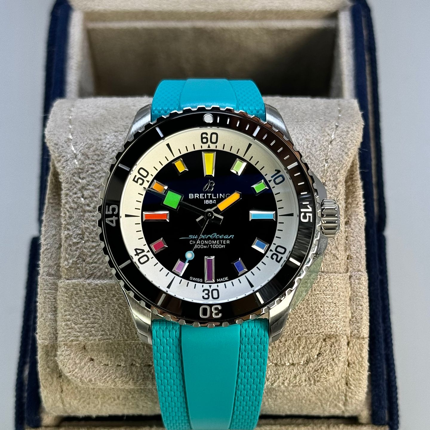 Breitling Superocean 42 A17375211B2S2 (2024) - Zwart wijzerplaat Onbekend Staal (1/8)