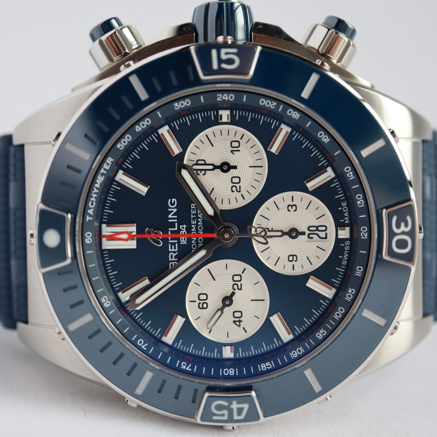 Breitling Chronomat AB0136161C1S1 (2023) - Blue dial 44 mm Steel case (2/8)