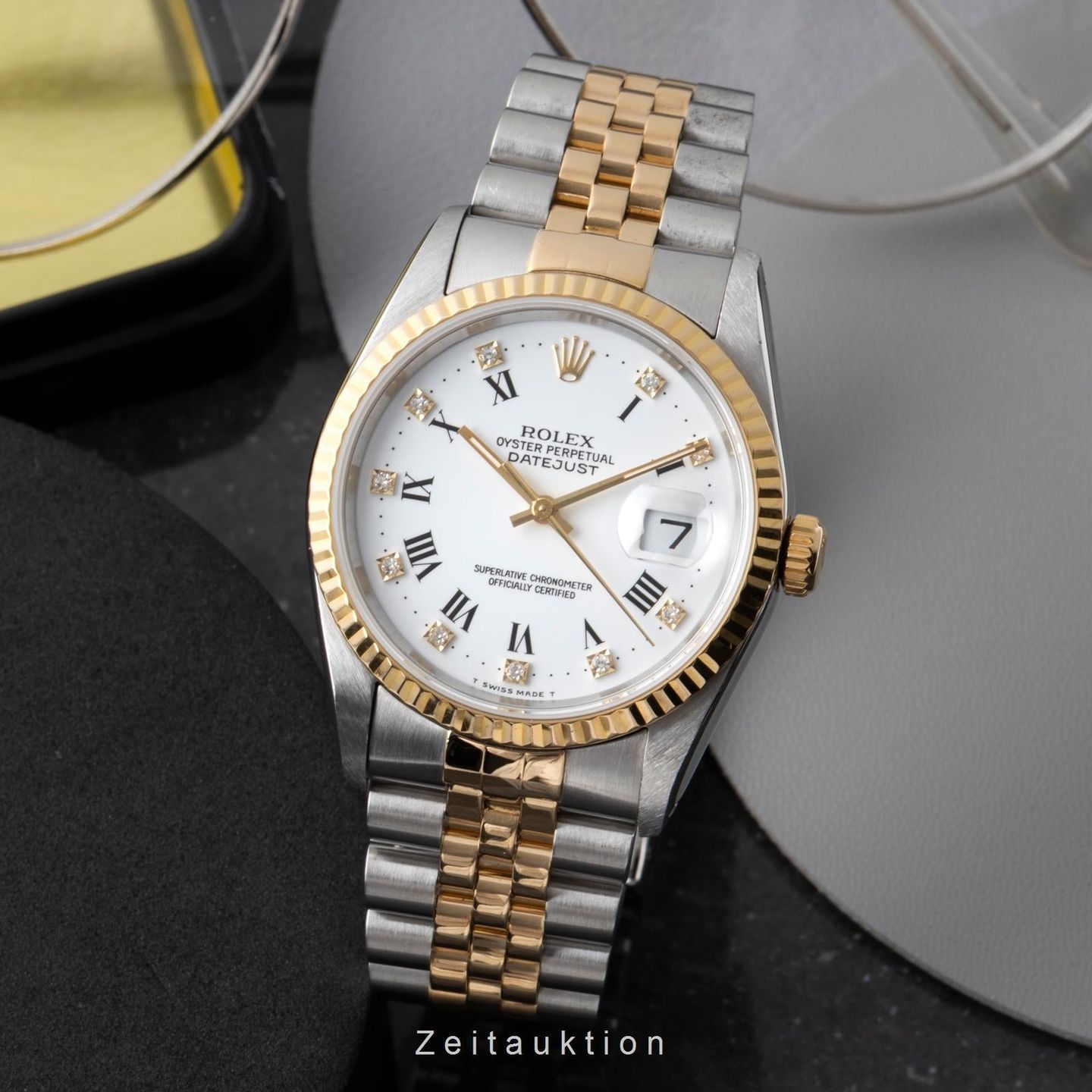 Rolex Datejust 36 16233 (1991) - 36mm Goud/Staal (3/8)