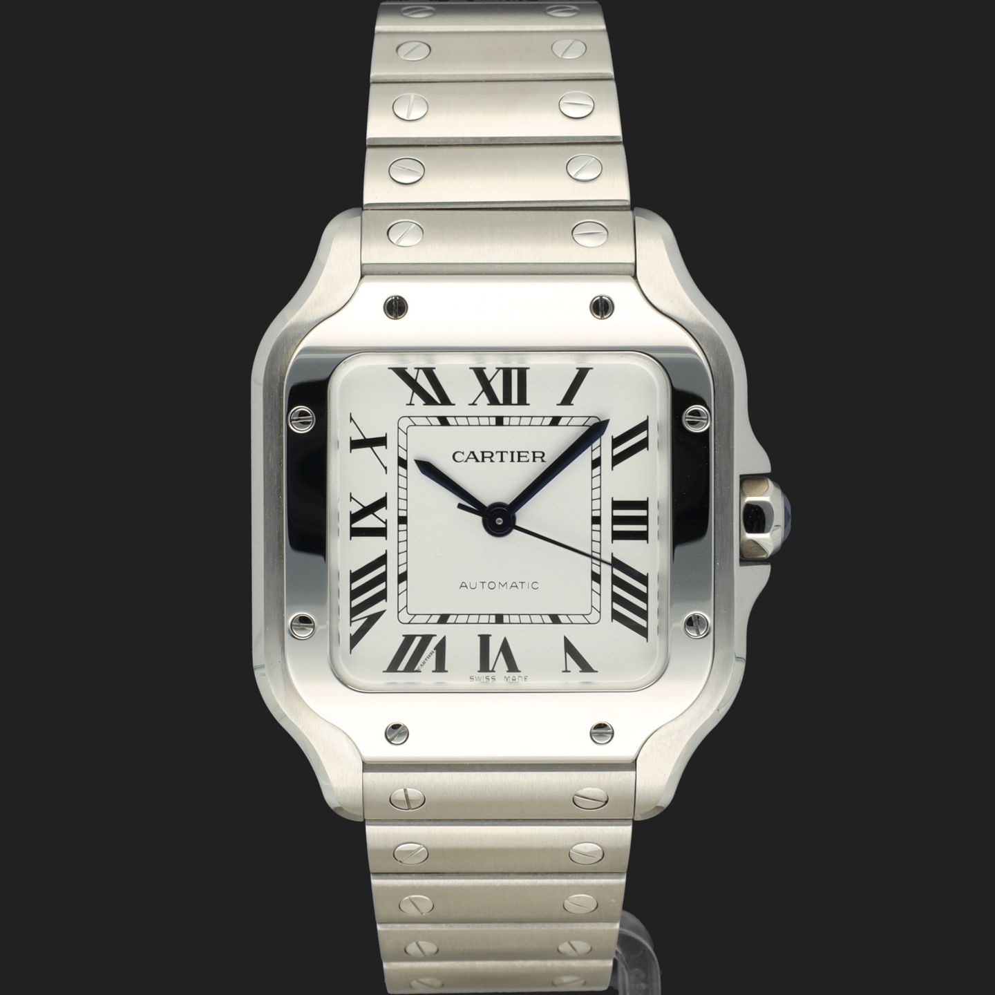 Cartier Santos WSSA0029 (2025) - Zilver wijzerplaat 35mm Staal (3/8)