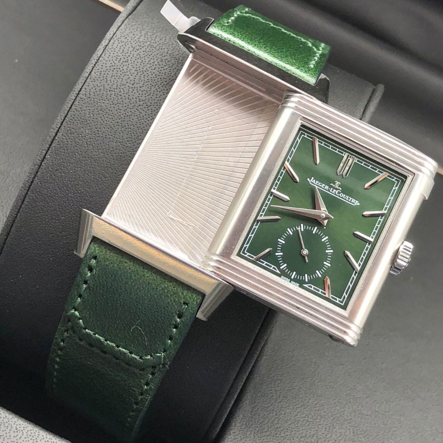 Jaeger-LeCoultre Reverso Q3978430 (2022) - Groen wijzerplaat 45mm Staal (6/8)