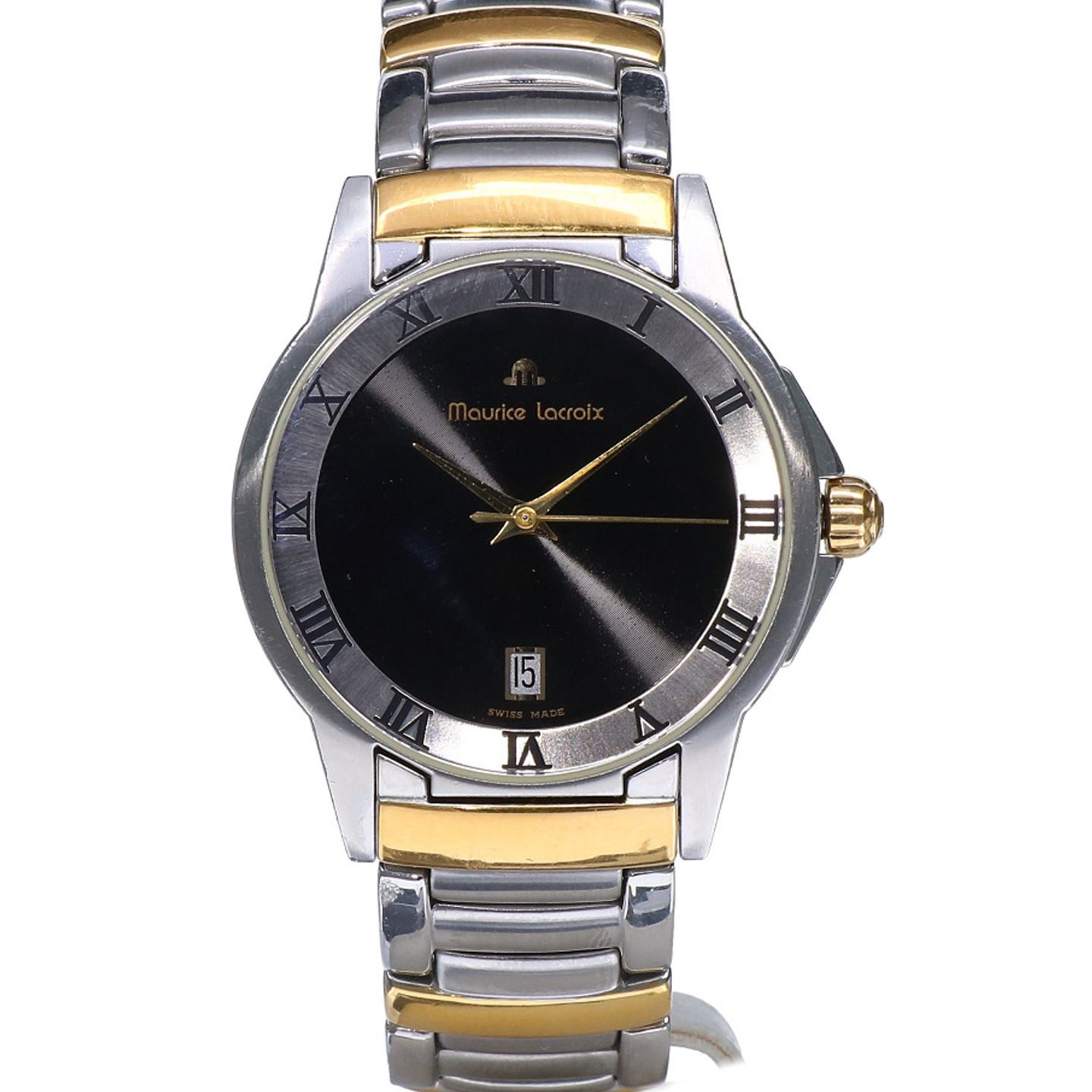 Maurice Lacroix Miros 69743 (2002) - Black dial 35 mm Steel case (3/8)
